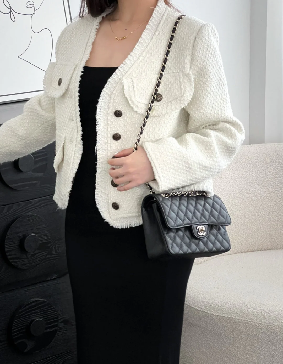 Chan cf23 chain shoulder bag