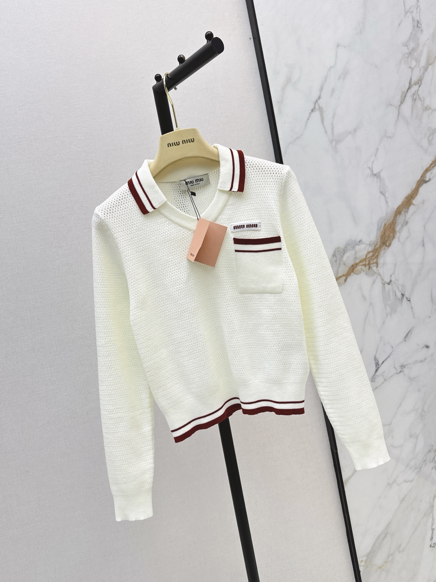 Miu 26fw polo sweater