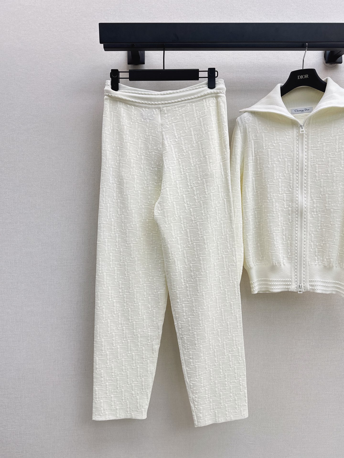 CD 26fw knit zipper jacket pants sets