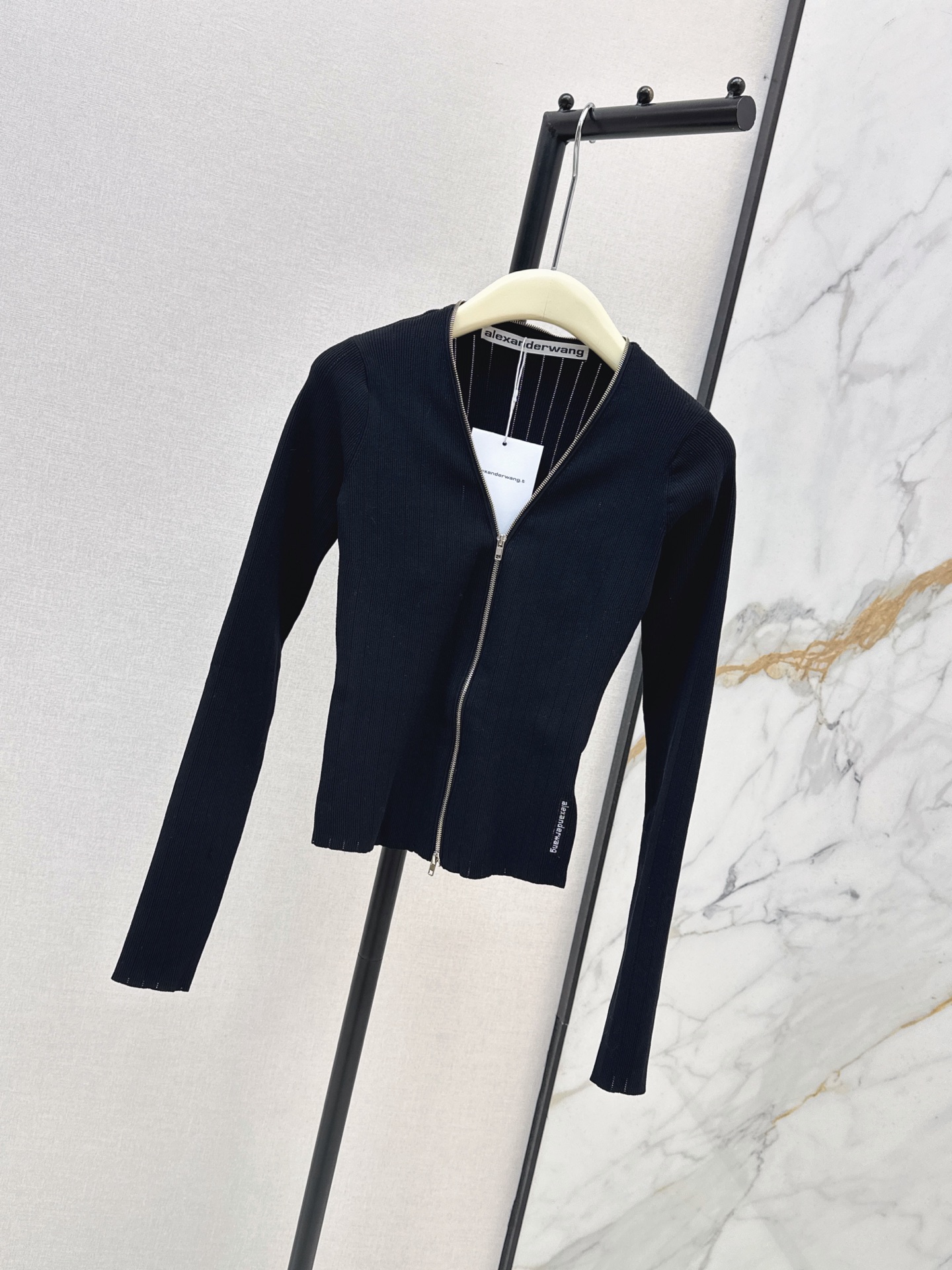 Alex 26fw zipper knit cardigan