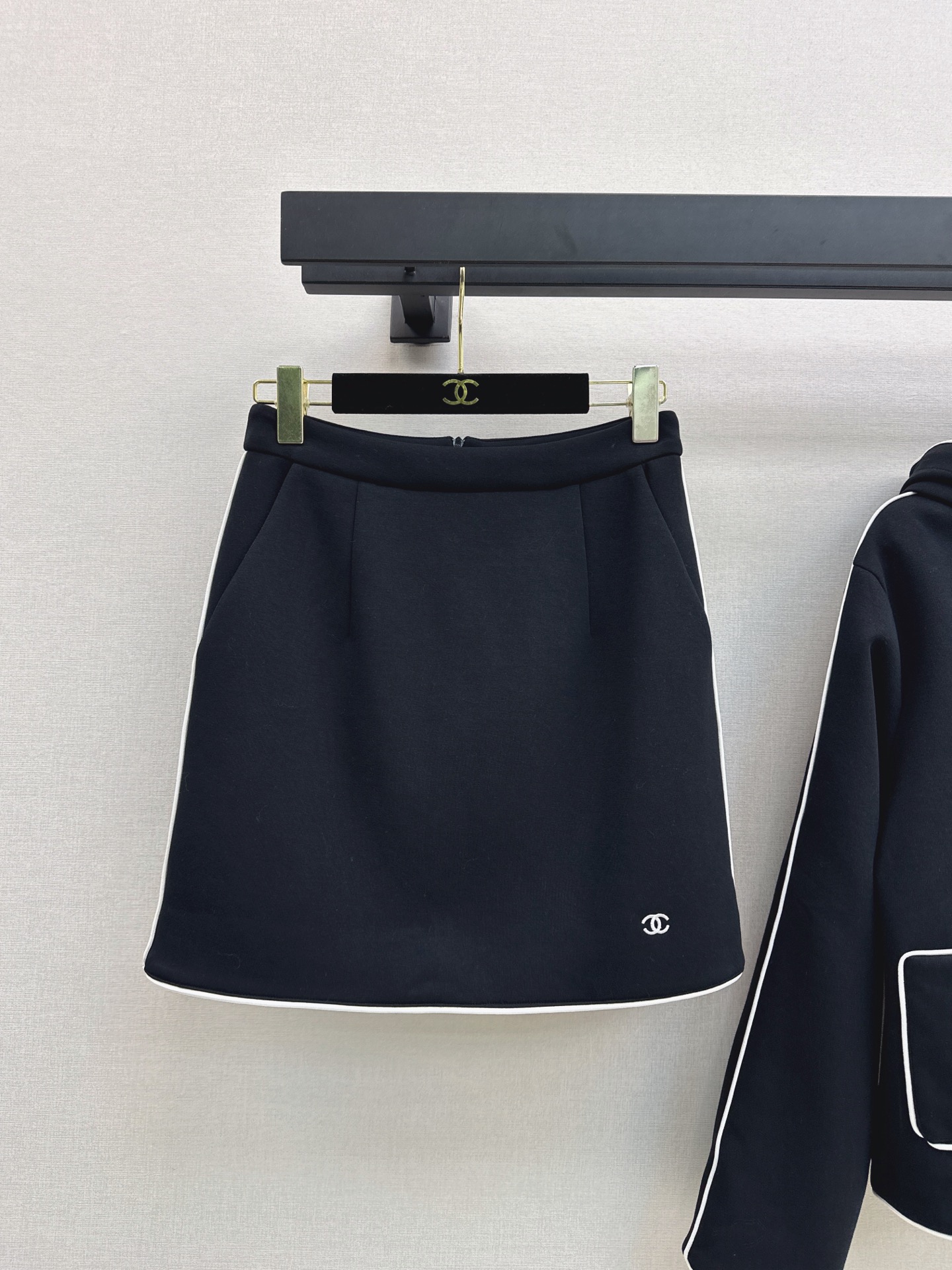 Chan 26fw hooded jacket skirt sets