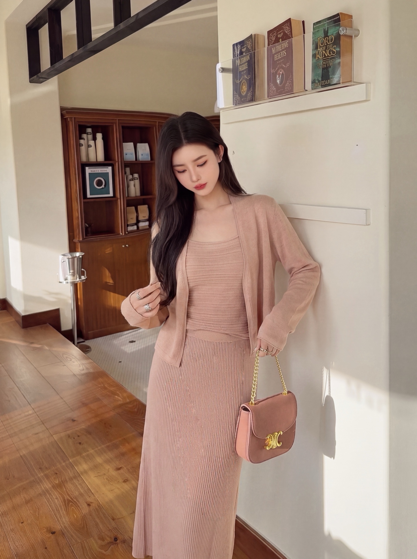 Ralp 26fw knit vest cardigan skirt sets