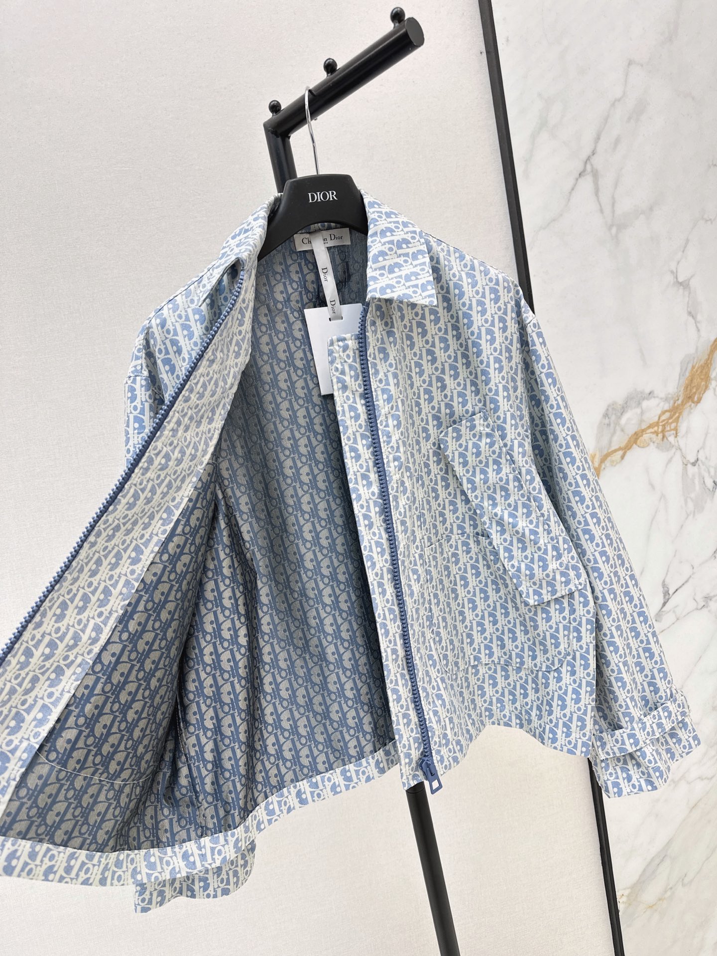 CD 26fw jacquard zipper jacket