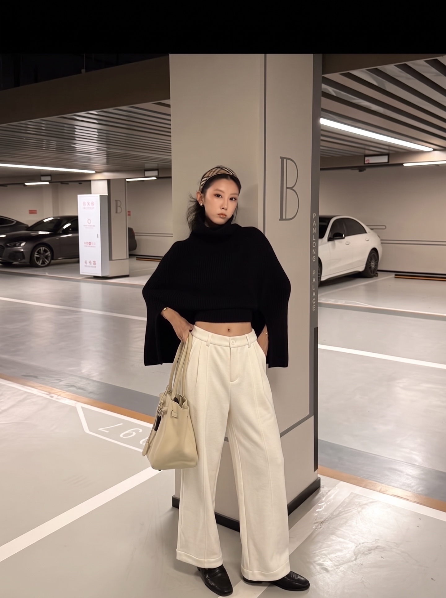 Brun 26fw heavyweight wide-leg pants sets