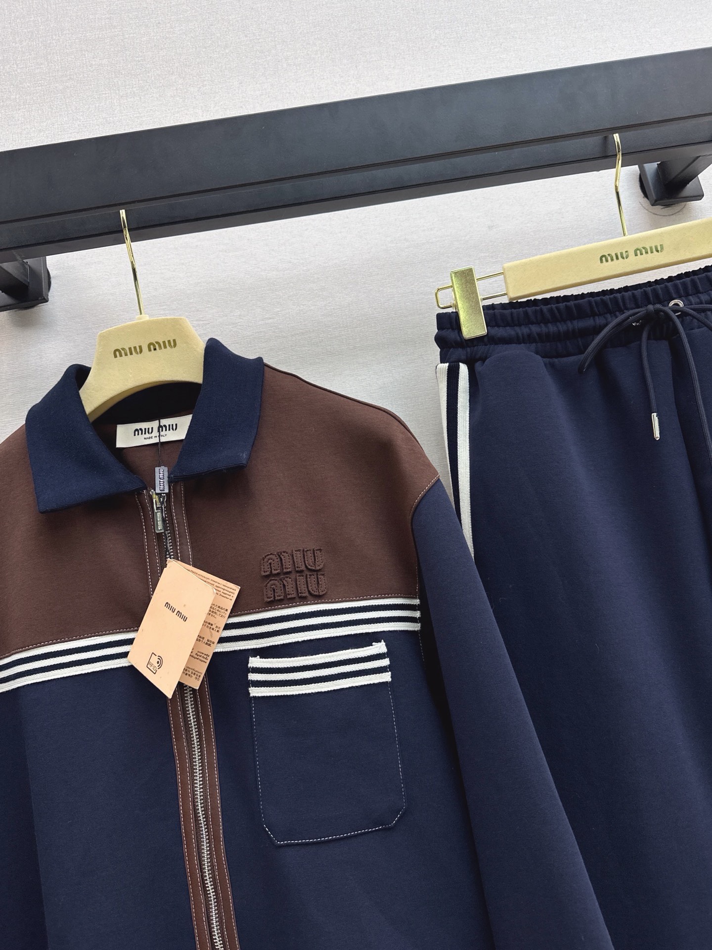 Miu 26fw casual jacket pants set