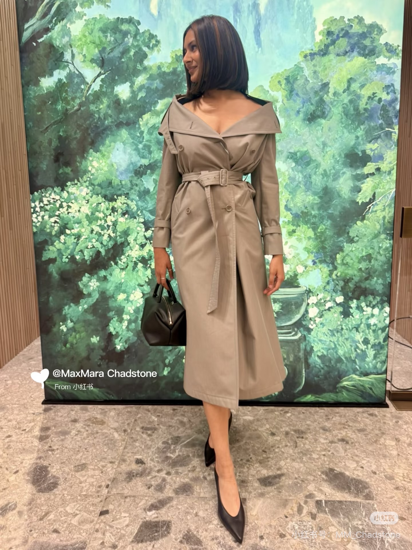 Max 26fw Belted Long Trench Coat