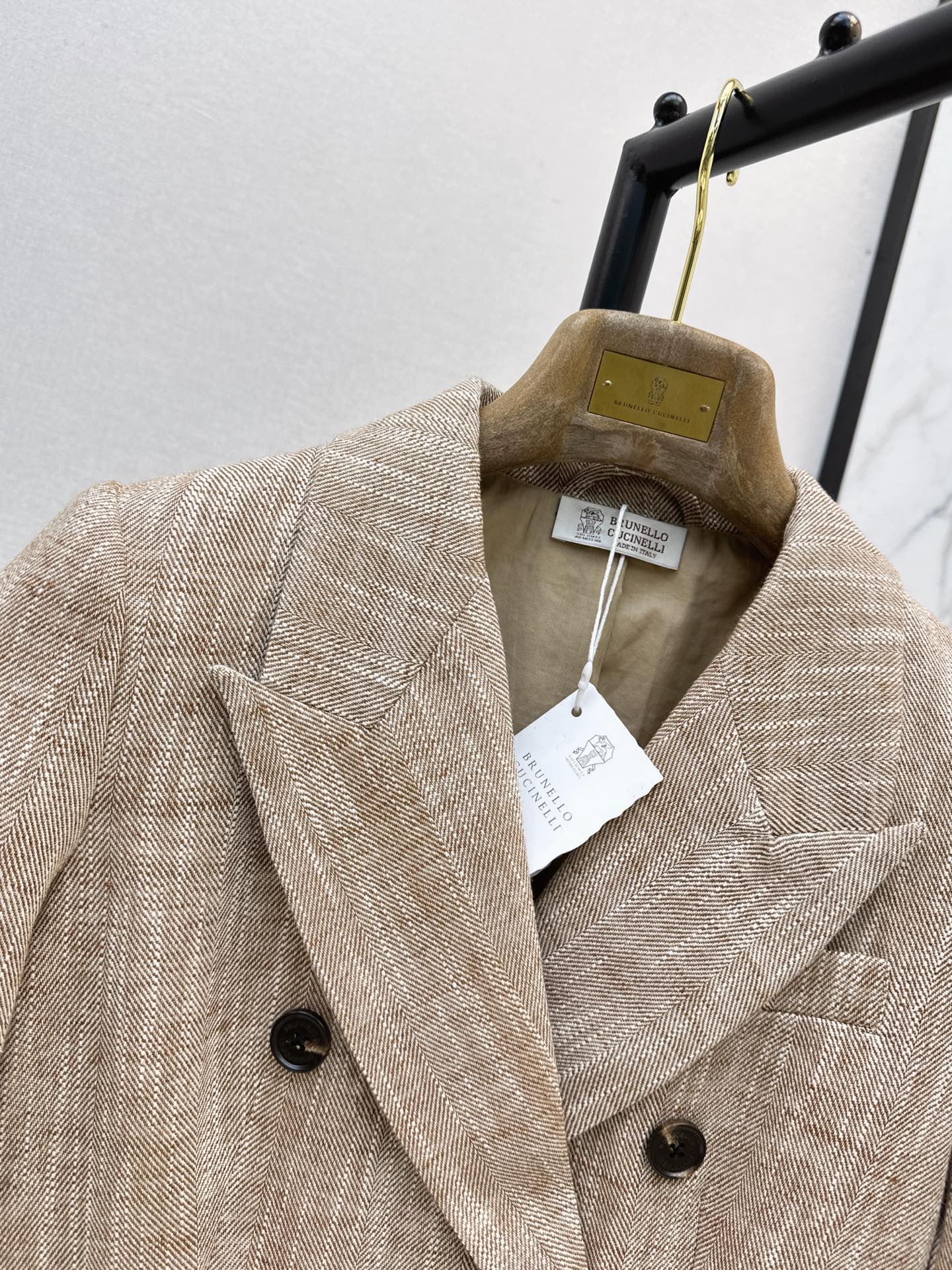 Brun 26fw linen blazer
