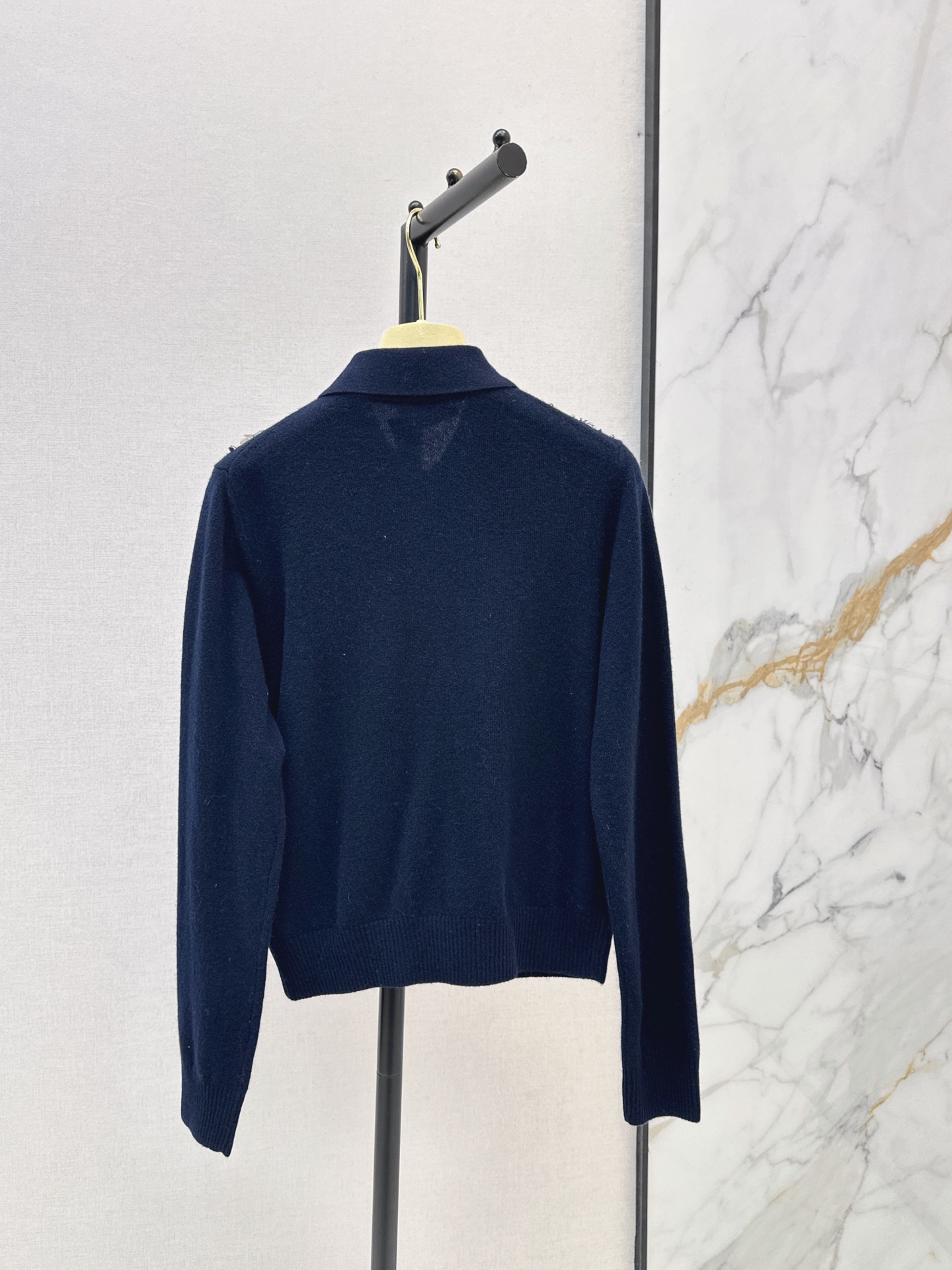 Miu 26fw beading knit cardigan