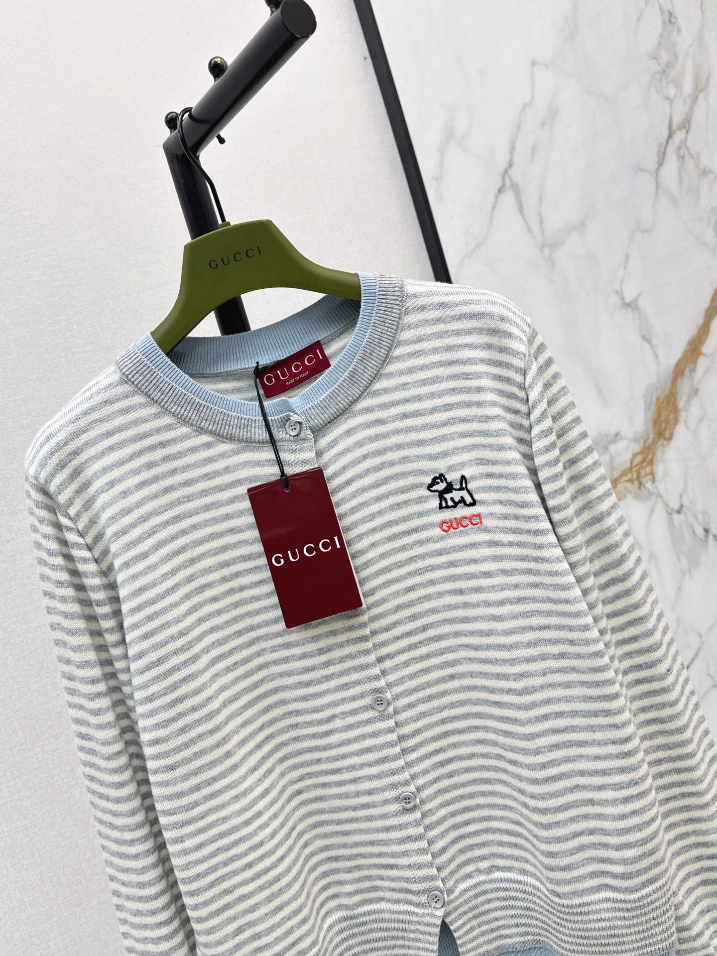 Guc 26fw stripe cardigan