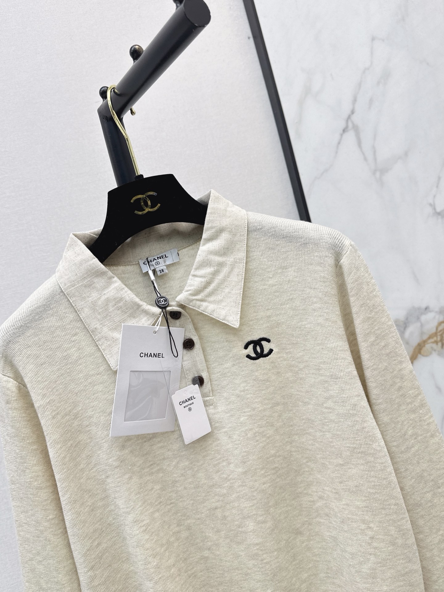 Chan 26fw polo knitwear