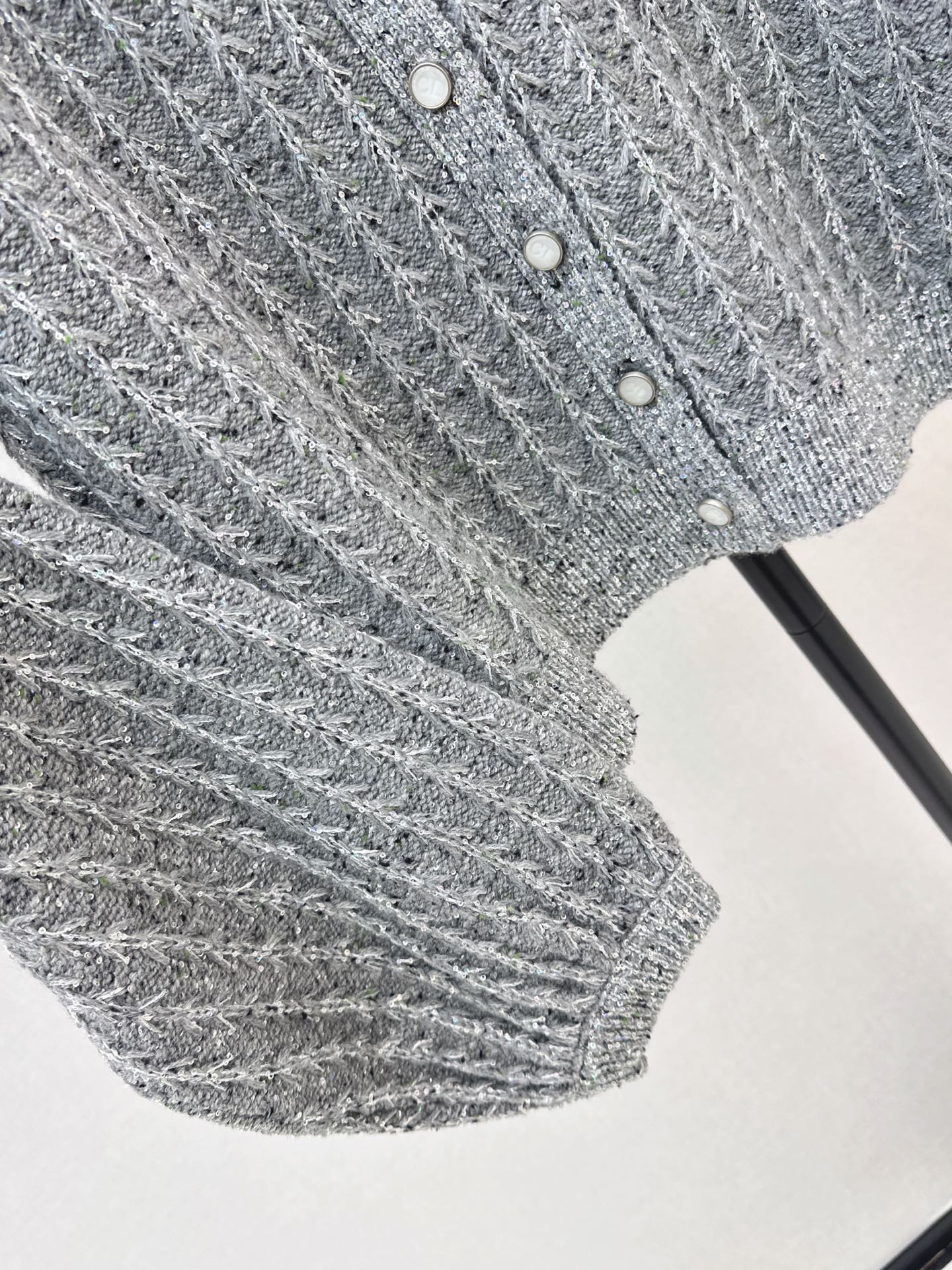 CD 26fw iridescent sequin cardigan jacket