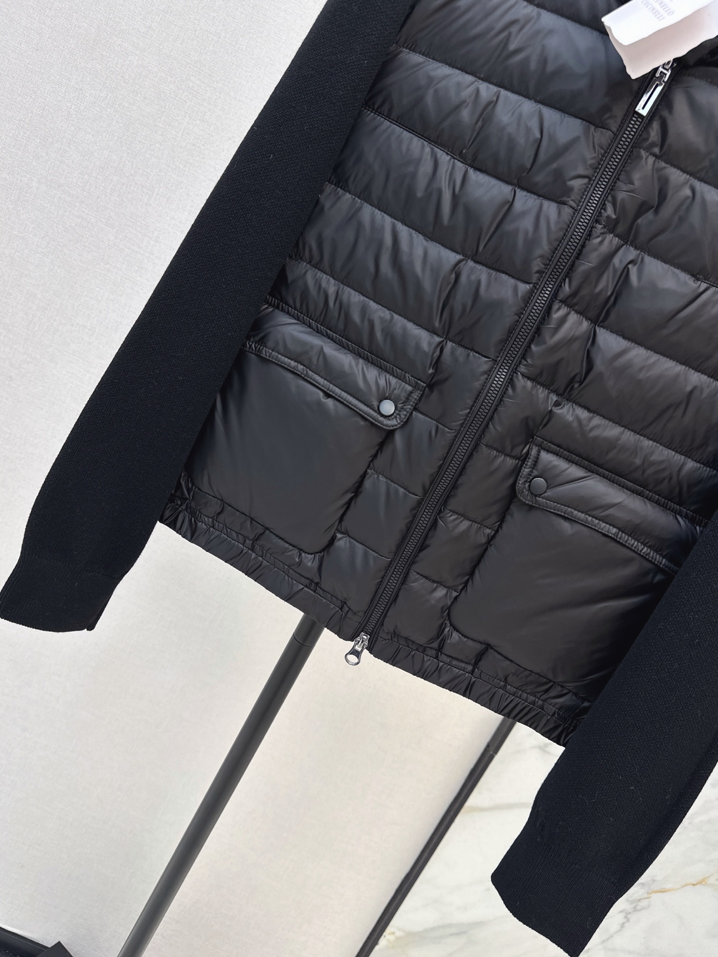Bun 26fw knit contract down jacket