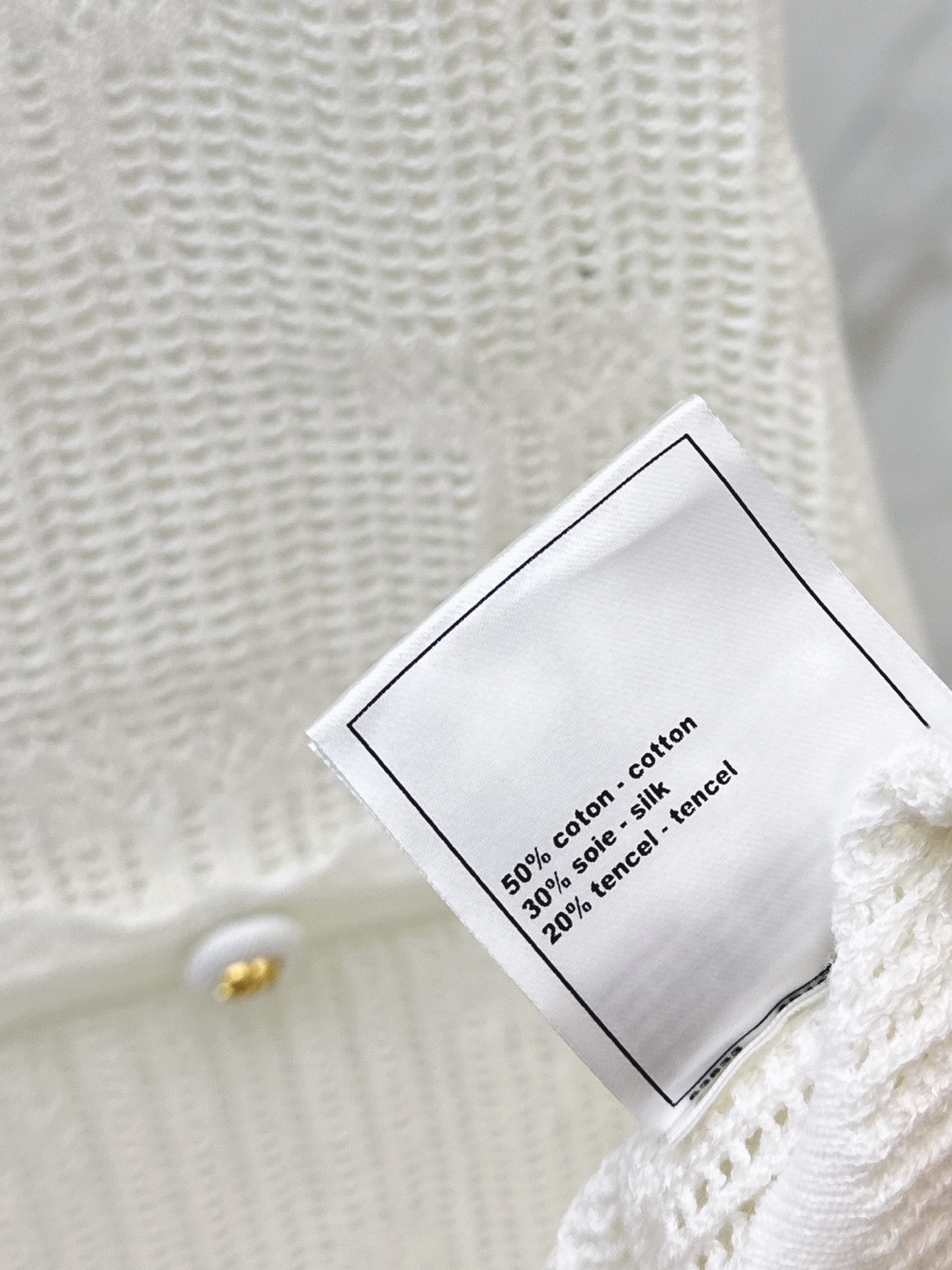 Chan 26ss jacquard knit dress