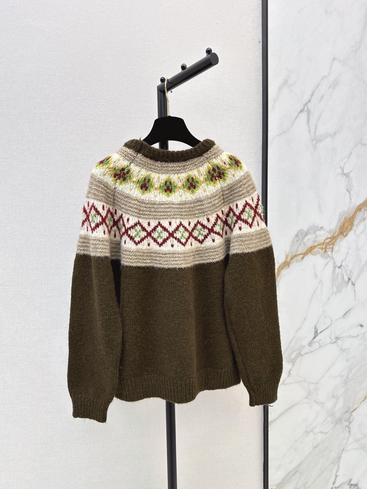 Chan 26fw jacquard sweater