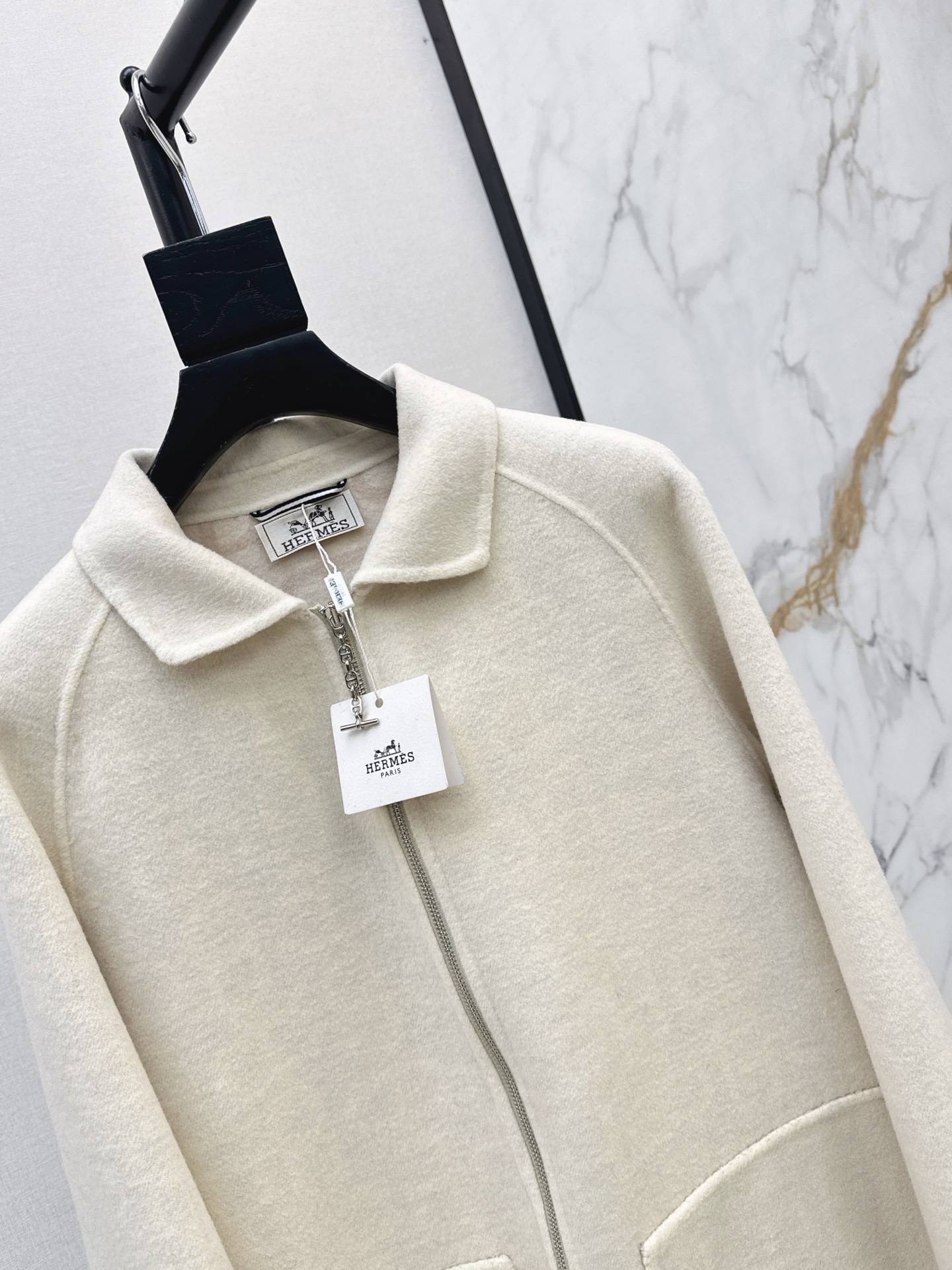 Her 26fw cashmere zip-up overcoats