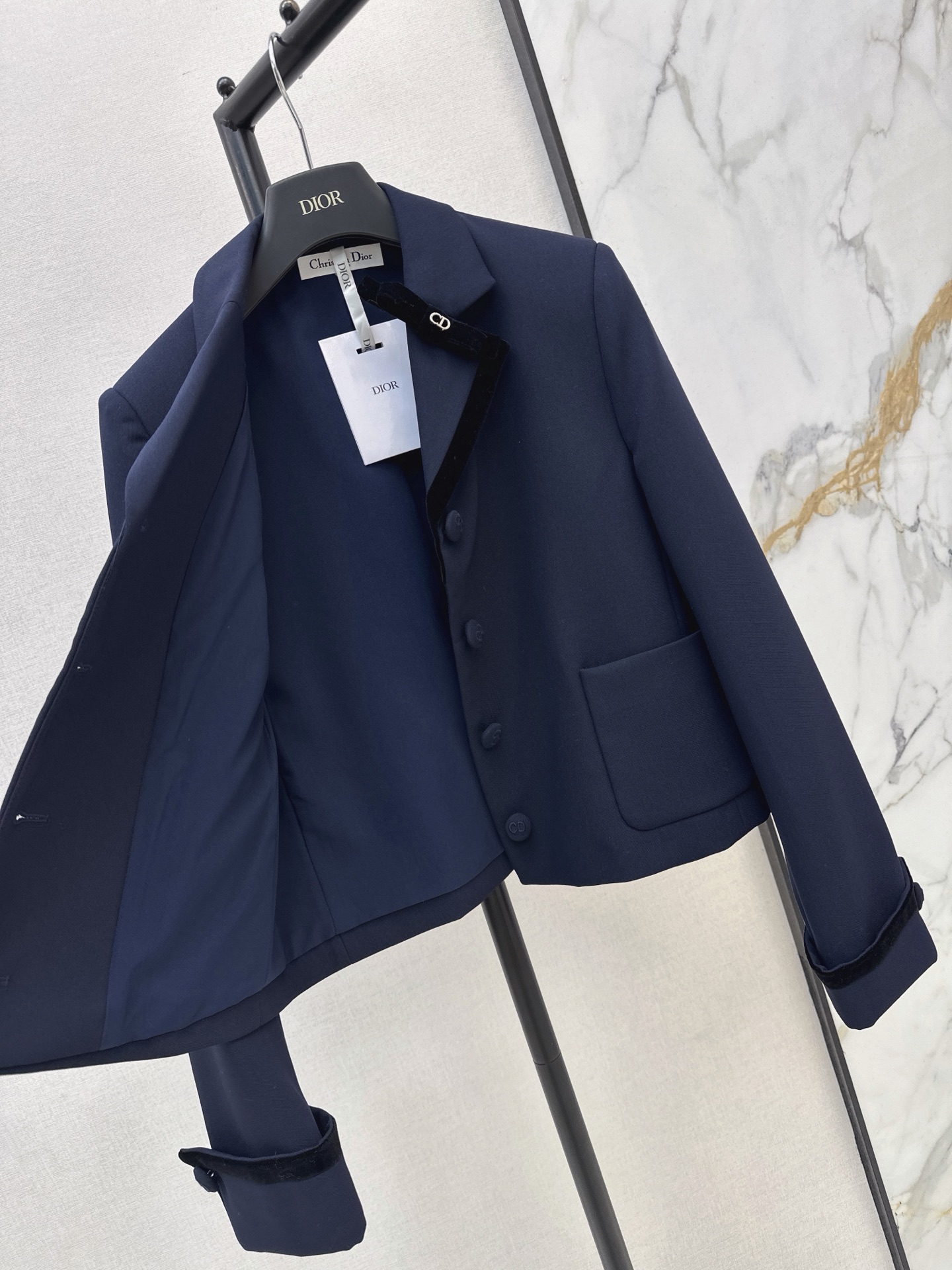 CD 26fw bow cropped jacket