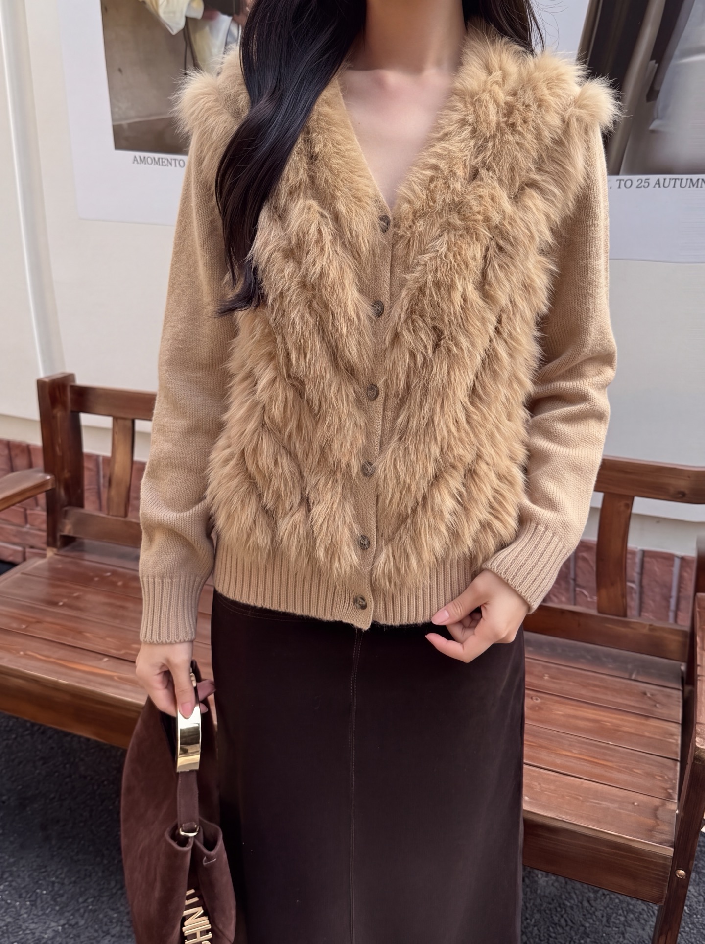 Fen 26fw wool knit jacket