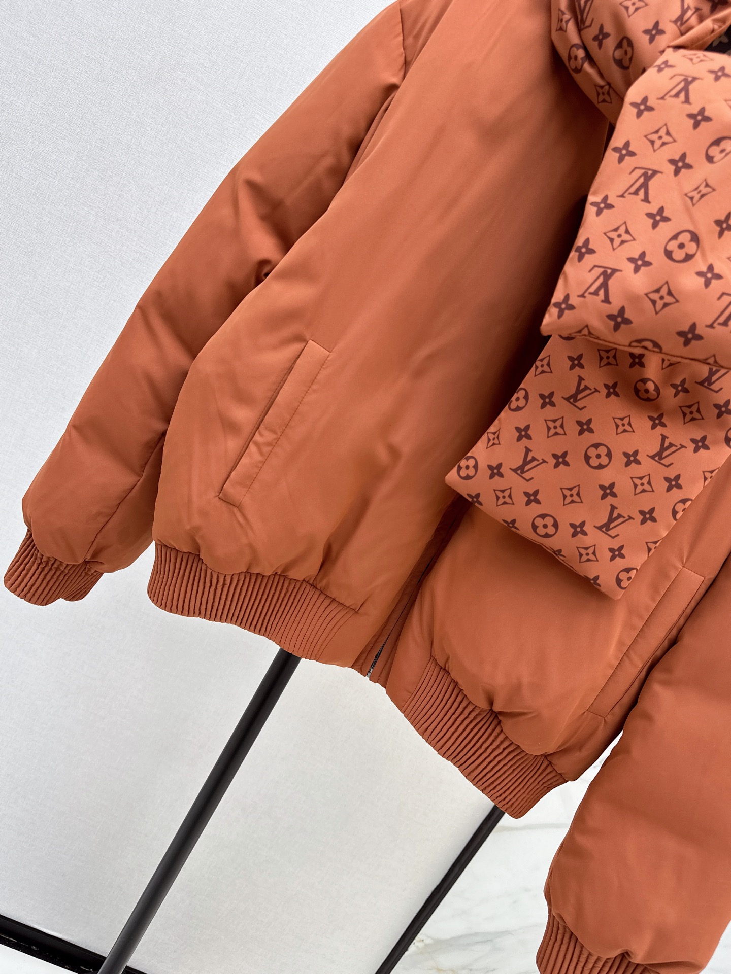Loui 26fw print shawls down jacket sets