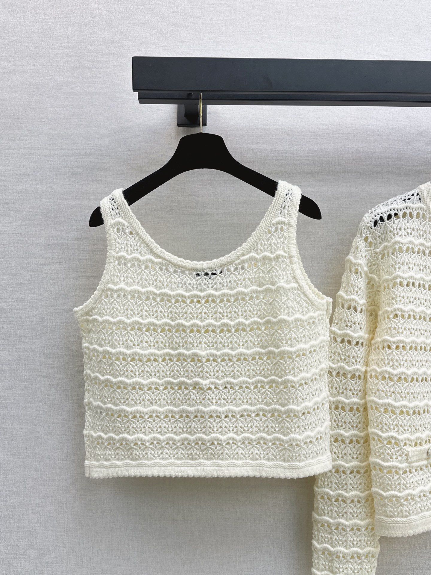 Chan 26fw knit vest cardigan sets