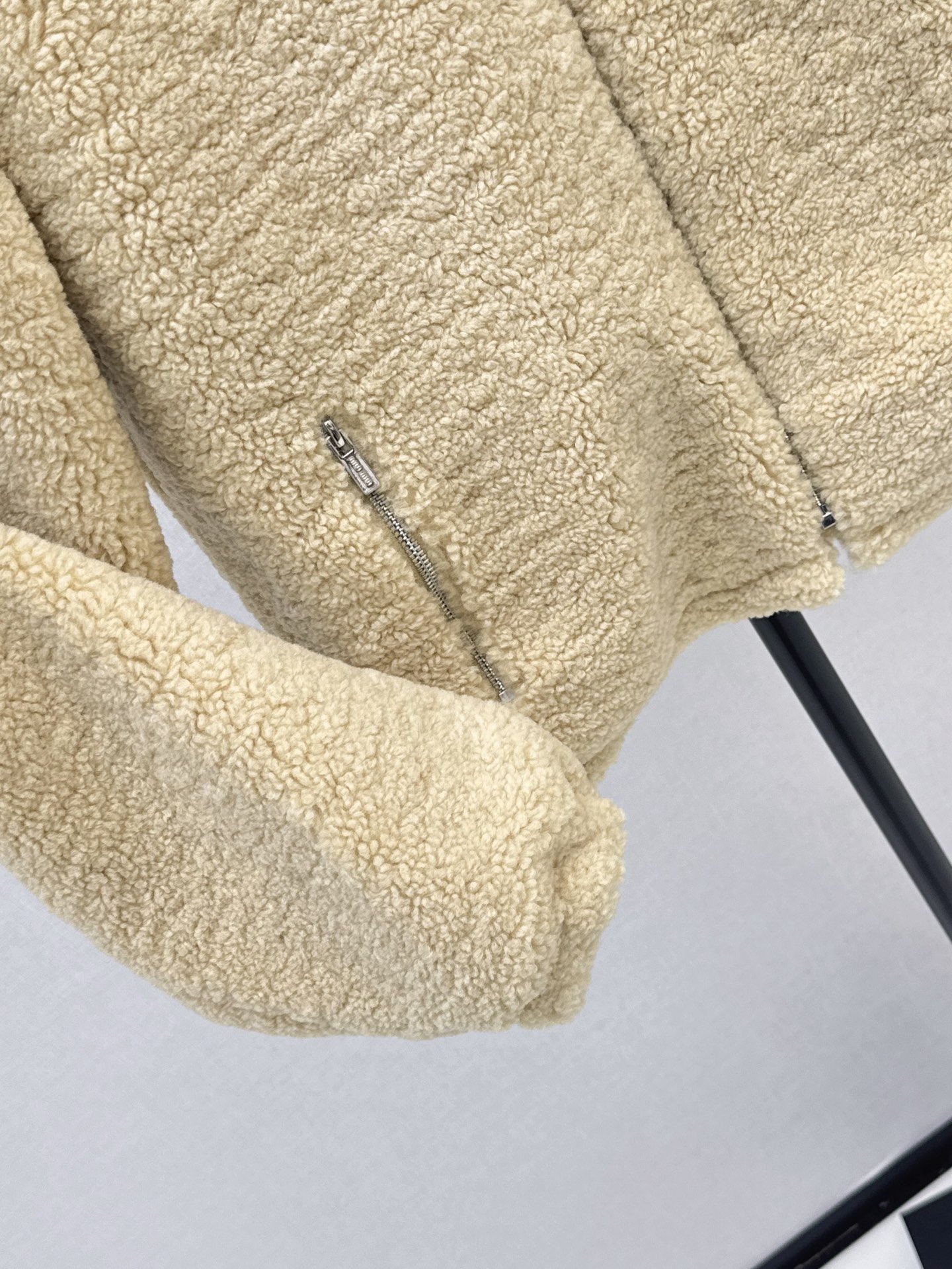 Miu 26fw faux shearling jacket