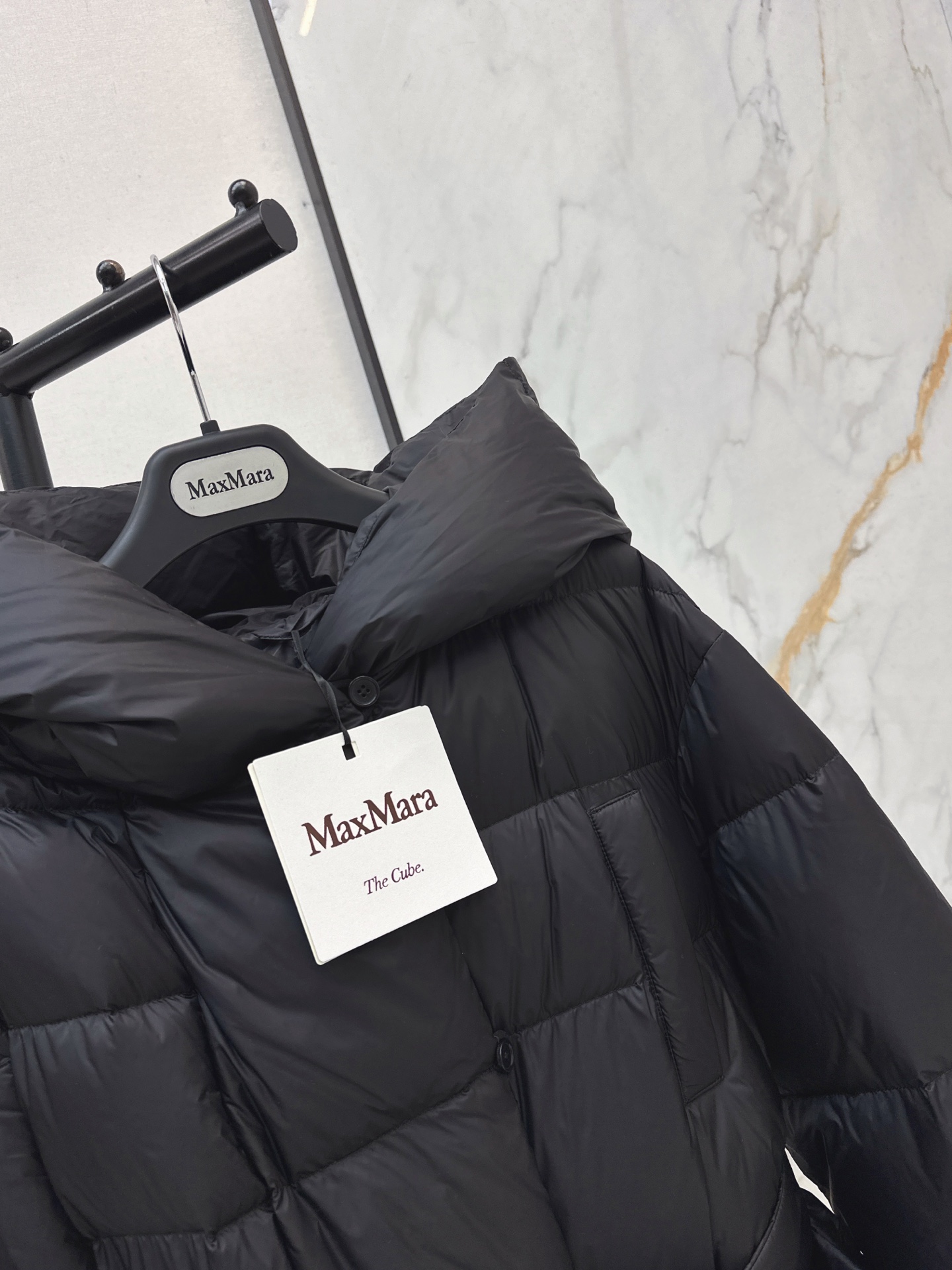 Max 26fw long hooded down jacket