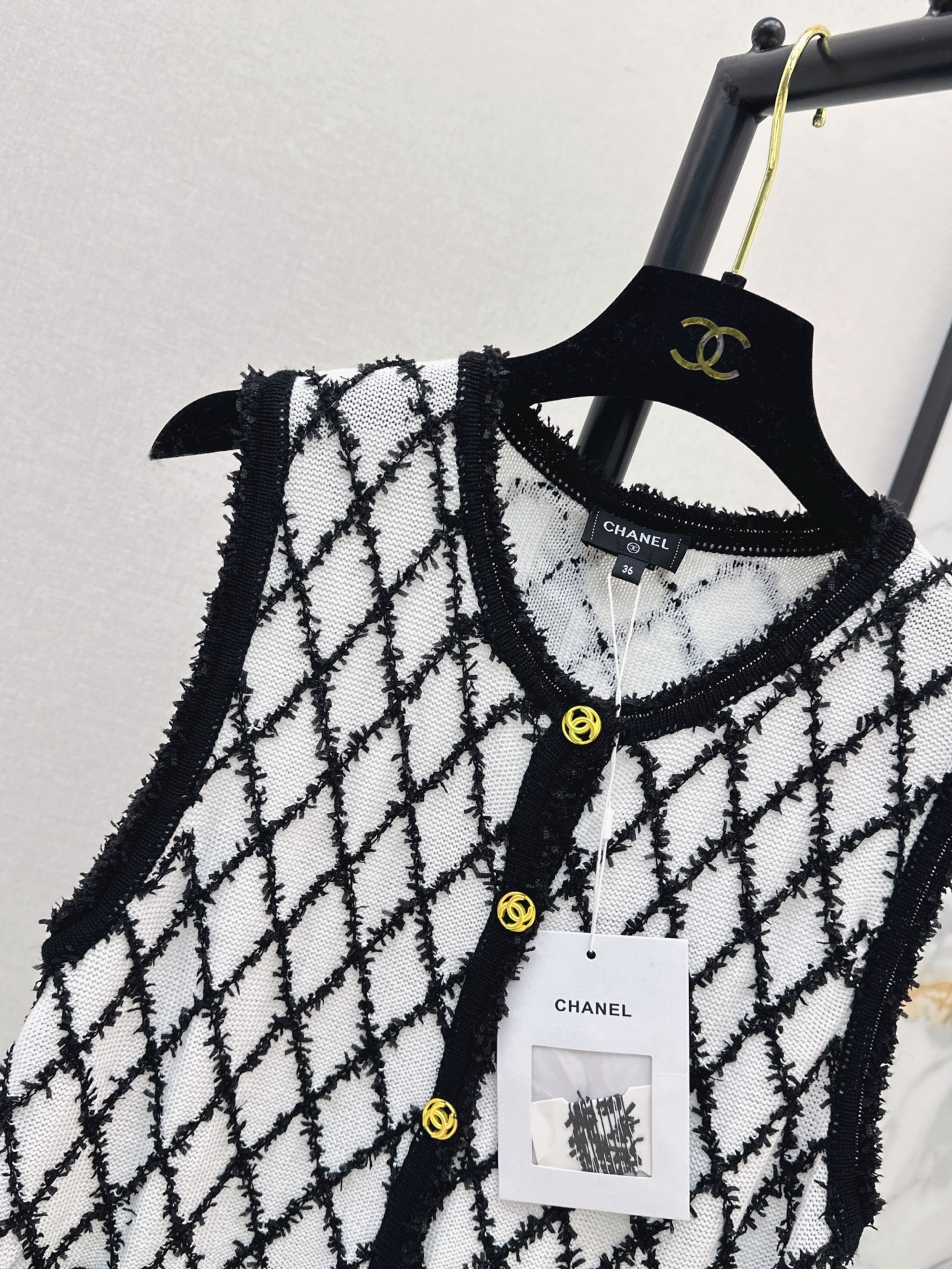 Chan 26fw knit vest jacket