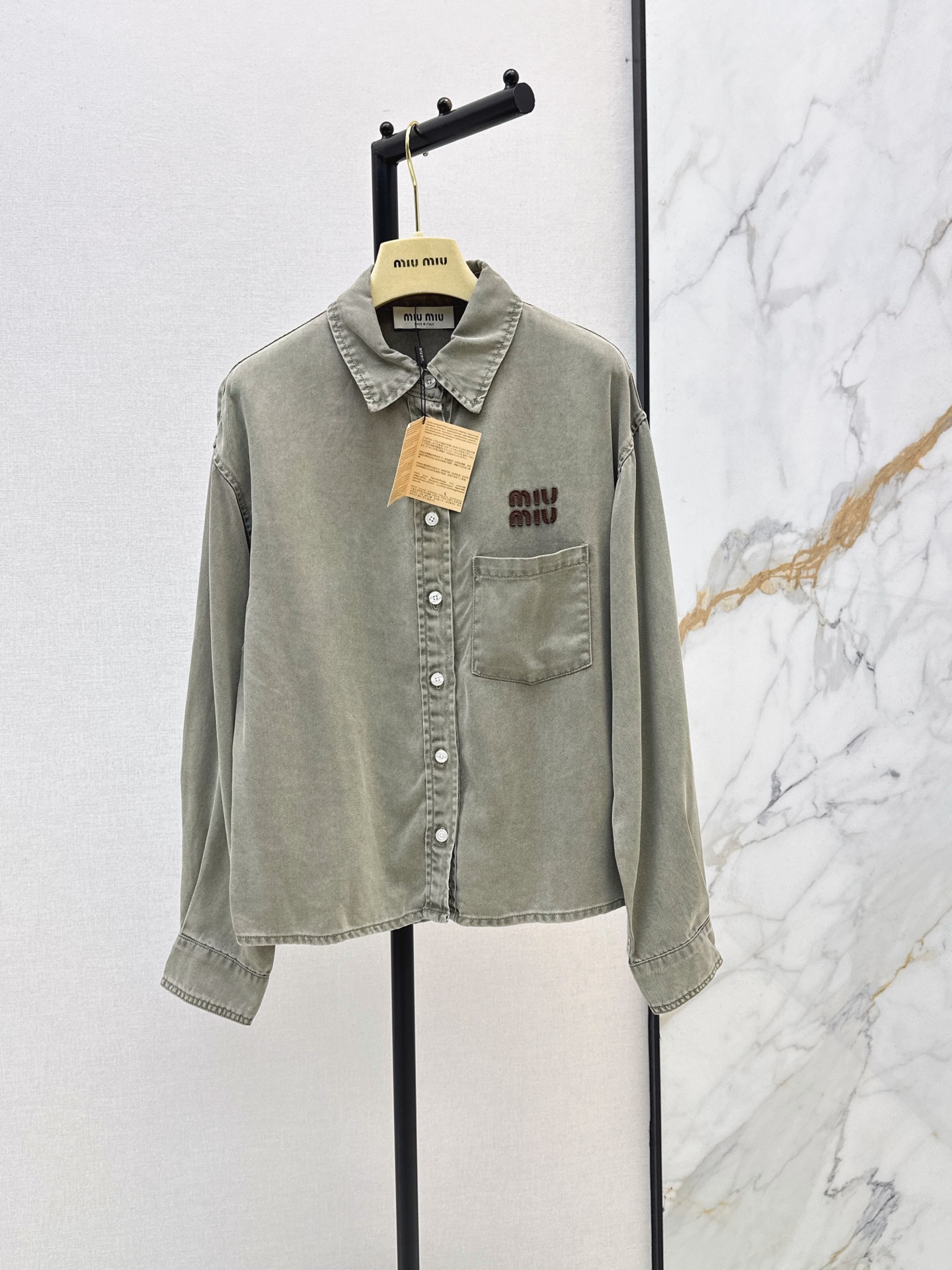 Miu 26fw denim shirt