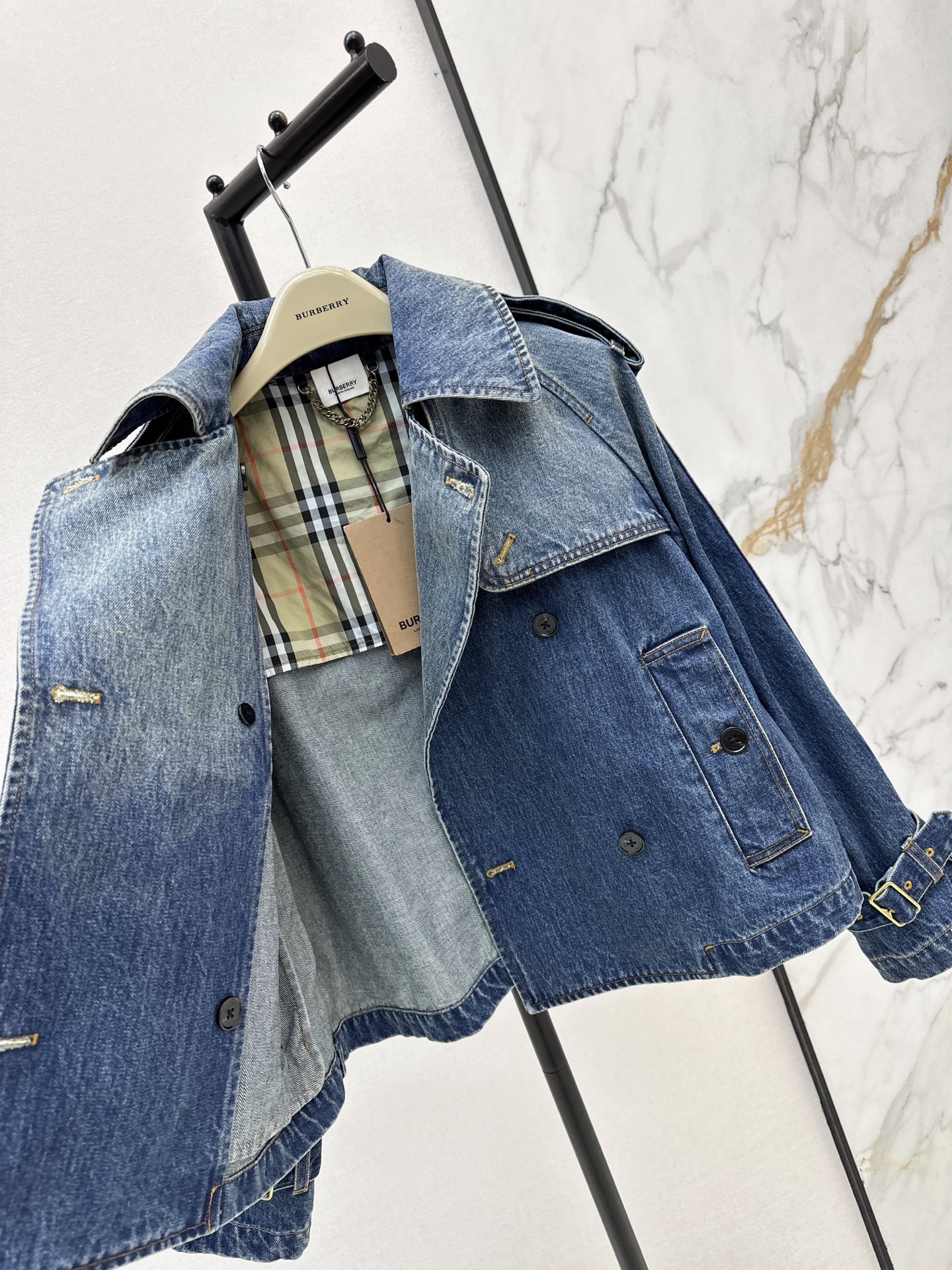 Burb 26fw denim trench coats