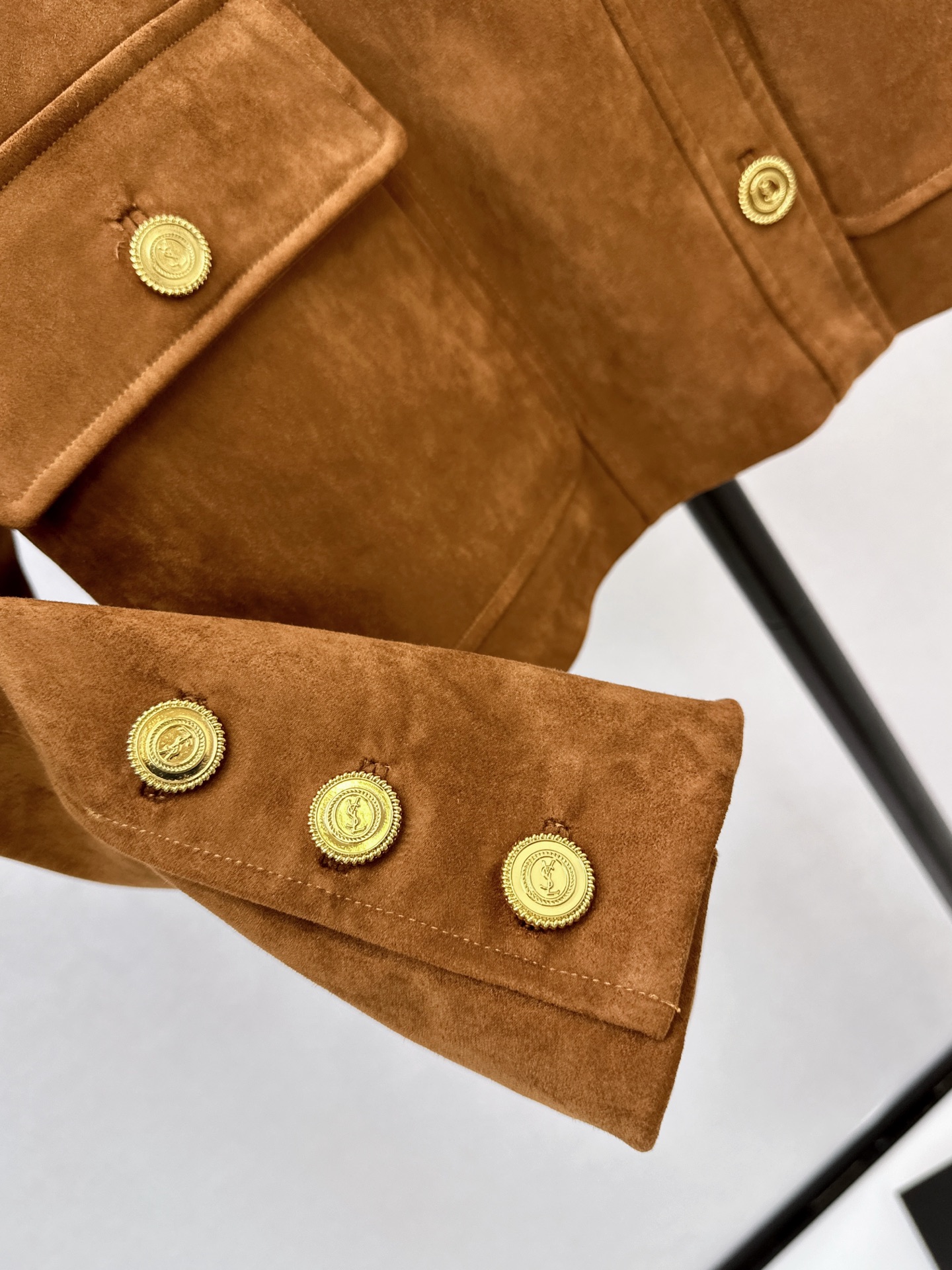 Sain 26fw suede-fleecel jacket