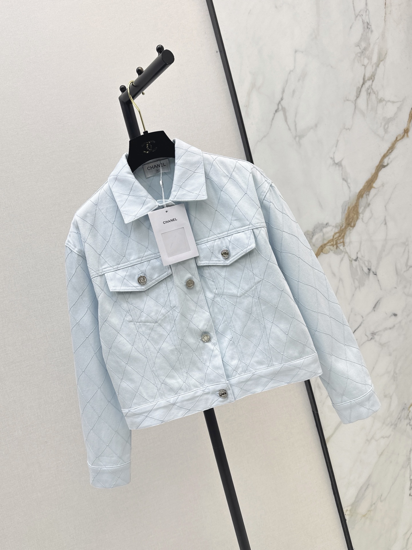 Chan 26fw embroidery denim jacket
