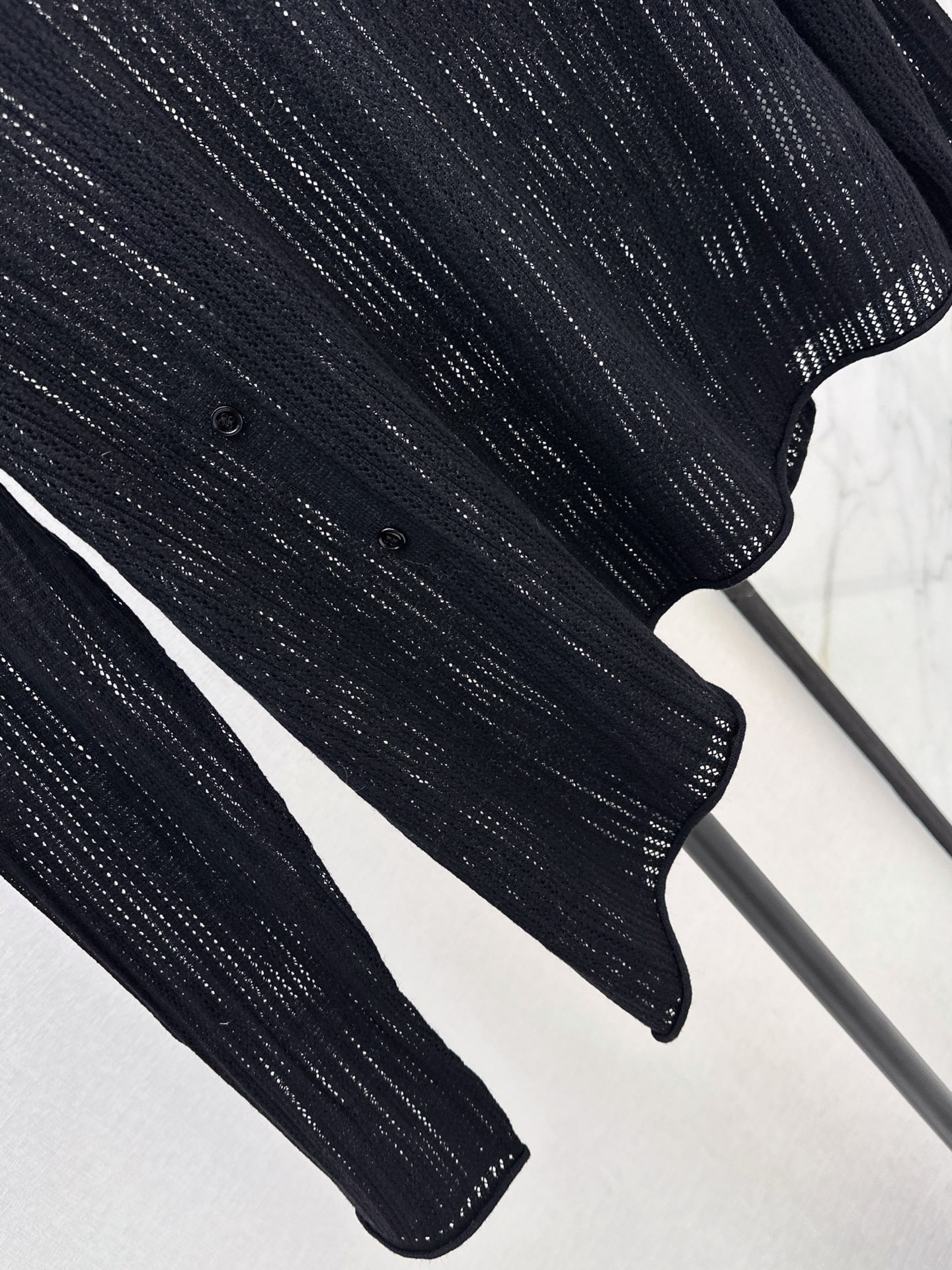 Loe 26fw embroidery hollow knitwear
