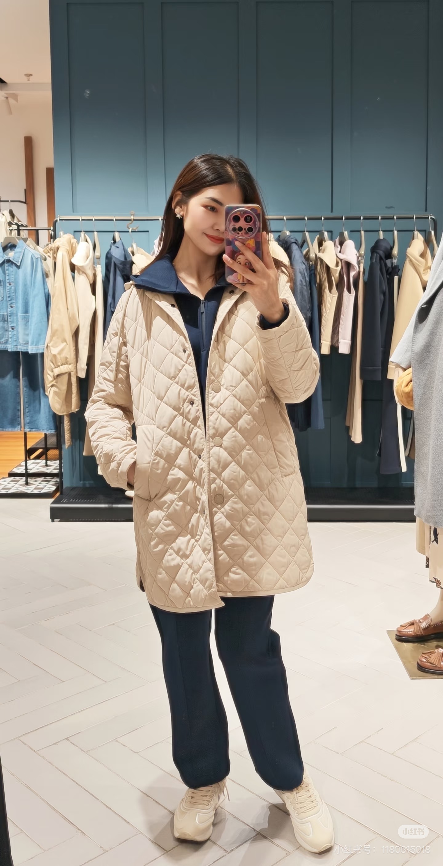 Max 26fw hooded padded jacket