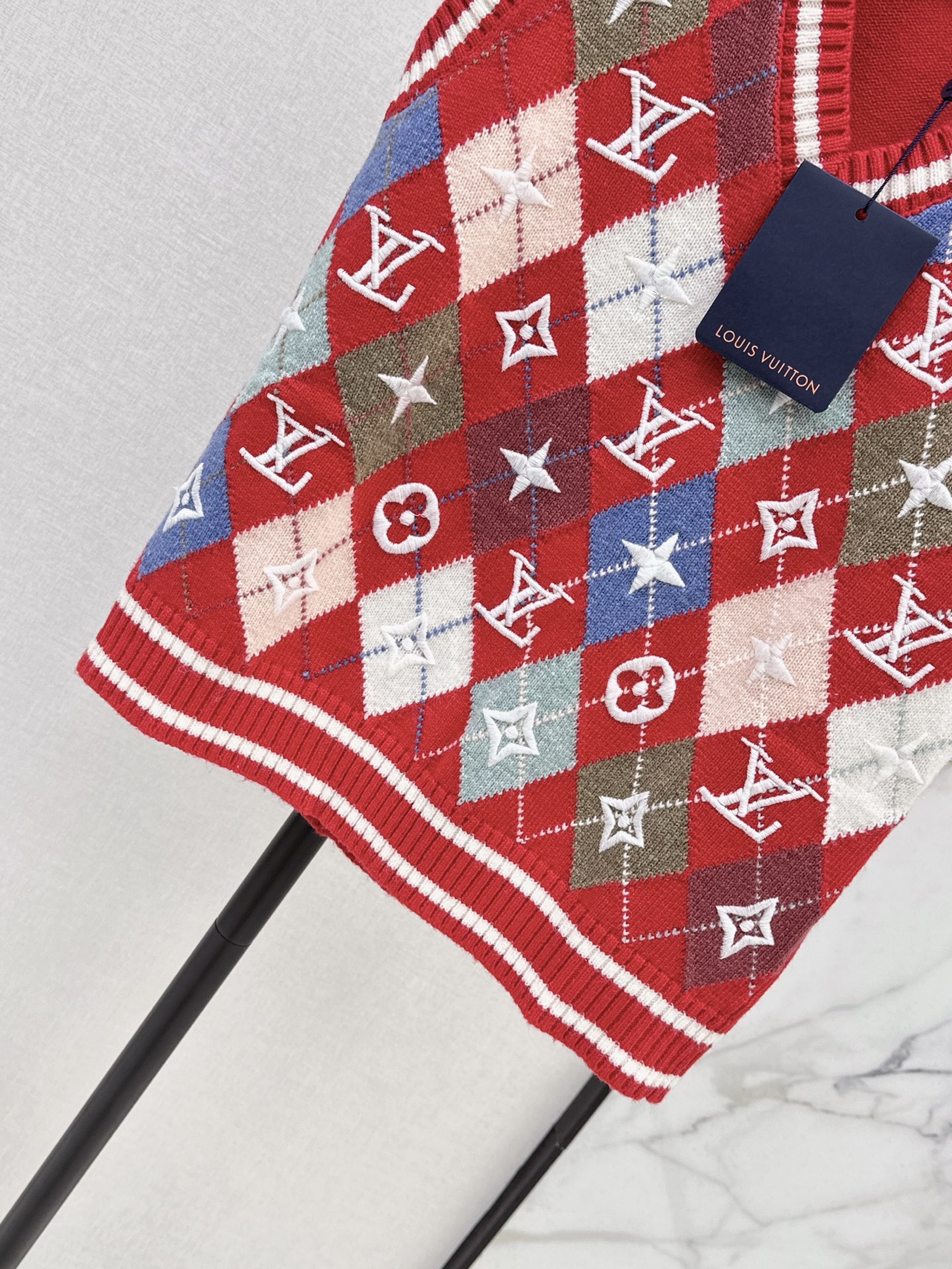 Loui 26fw jacquard knit vest