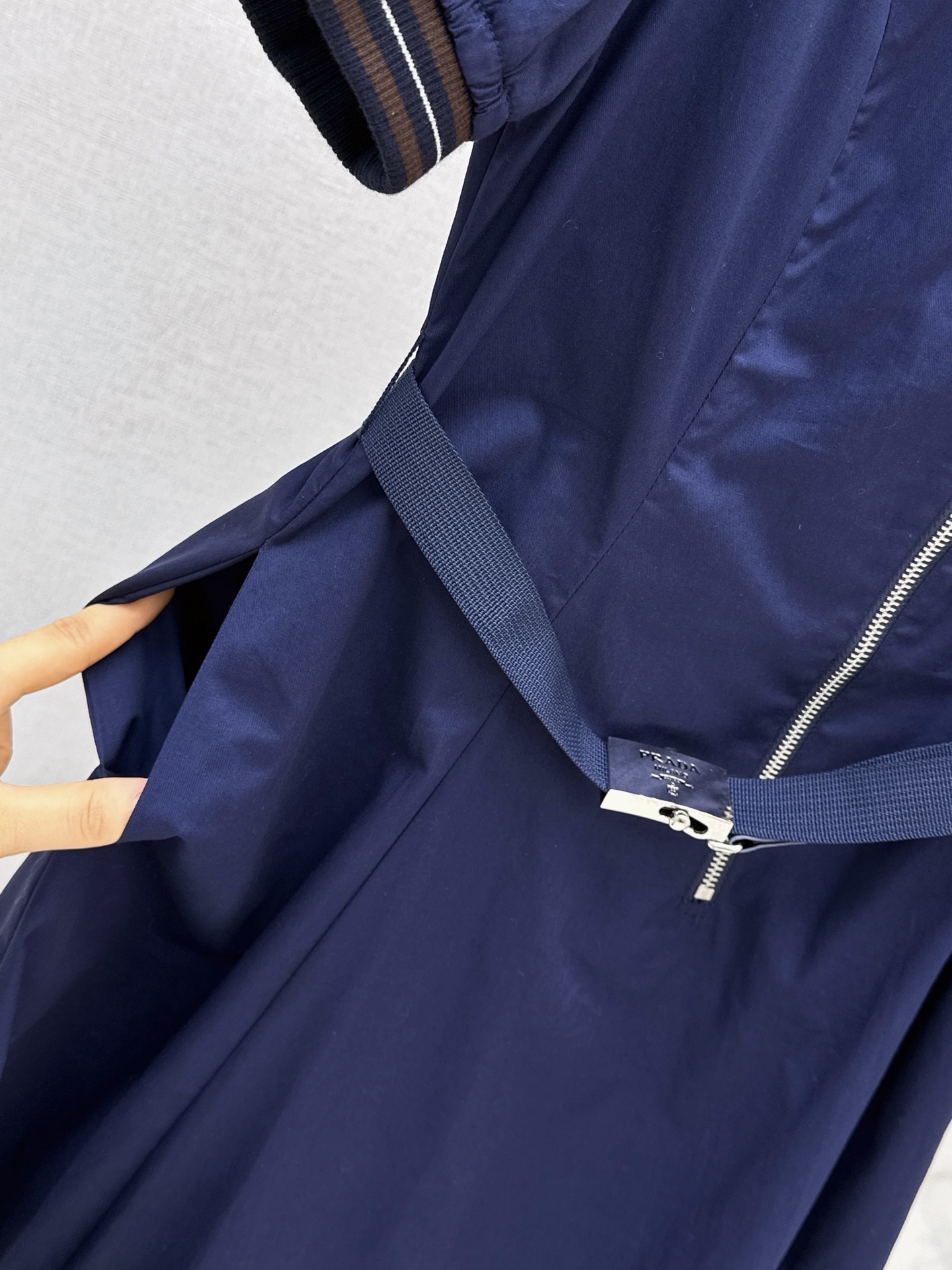 Pra 26fw belted shirt dress
