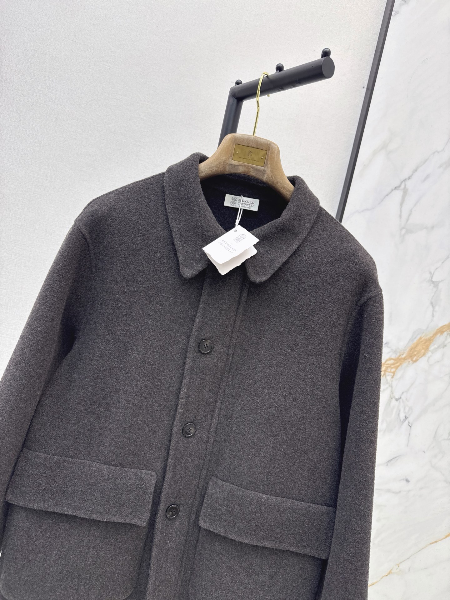 Brun 26fw woolen collared jacket