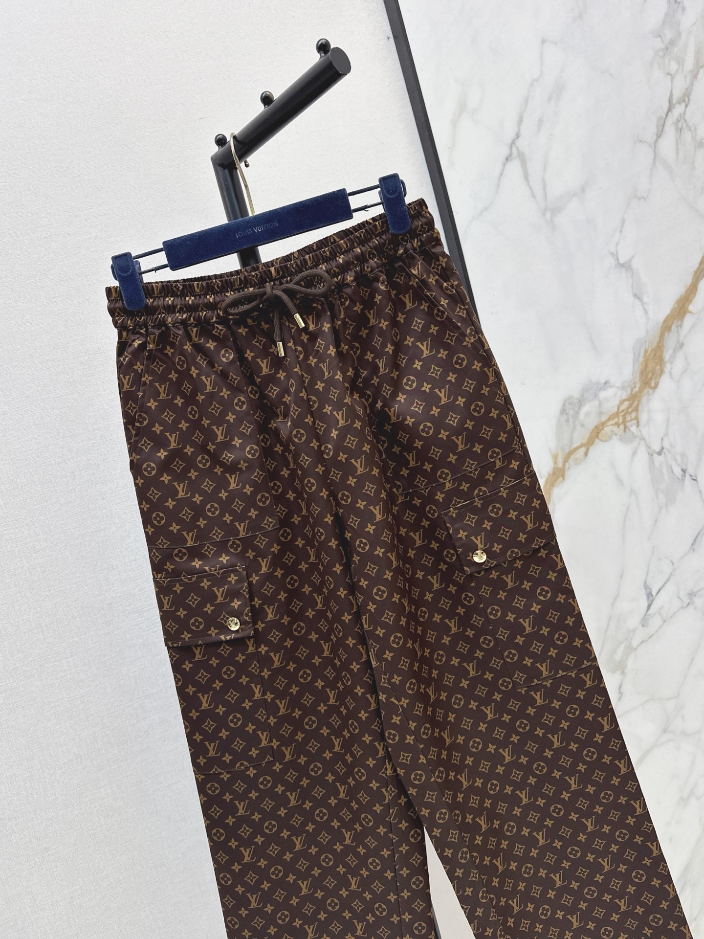 Loui 26fw print wide-leg pants