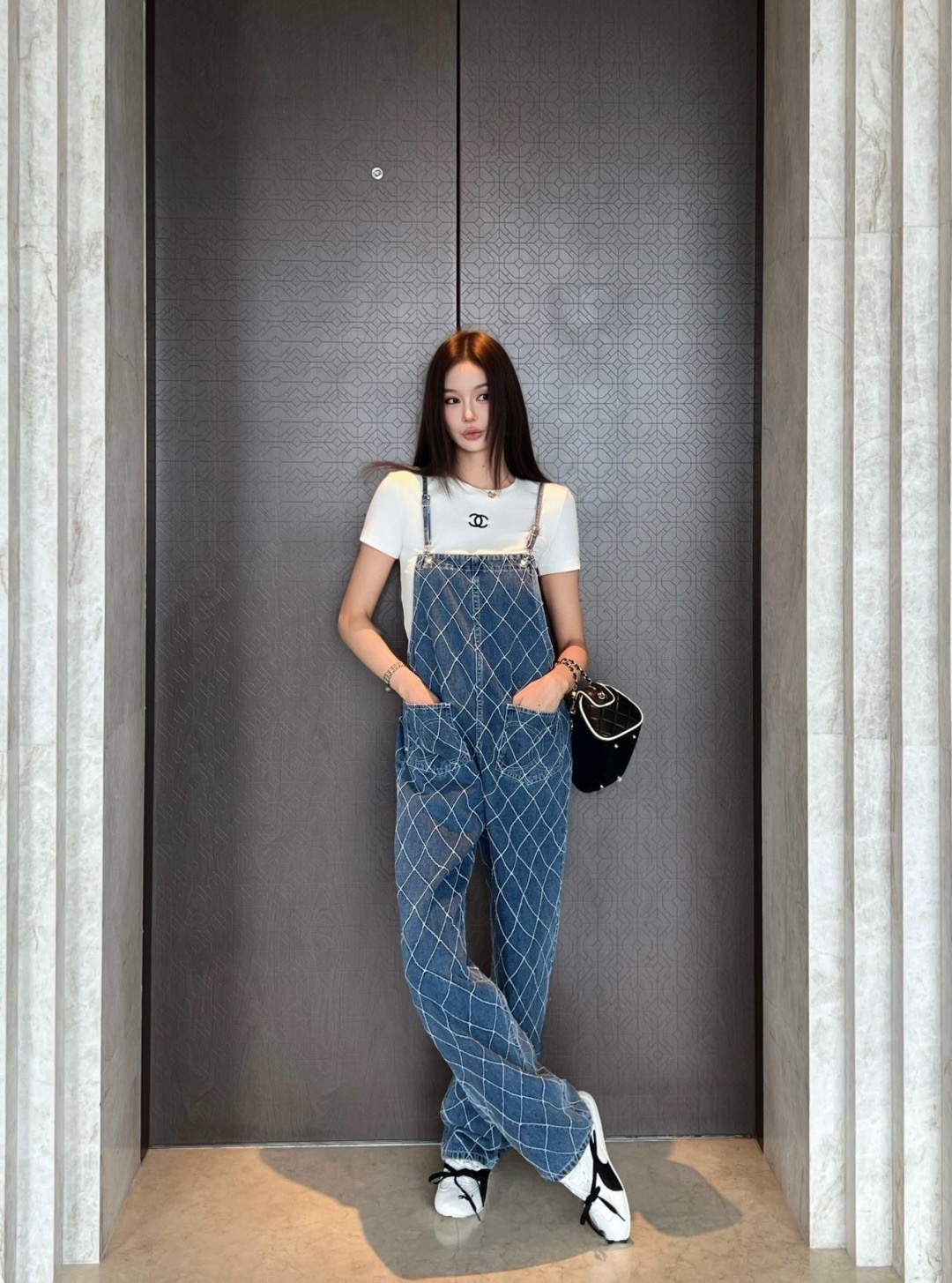 Chan 26fw denim jumpsuit