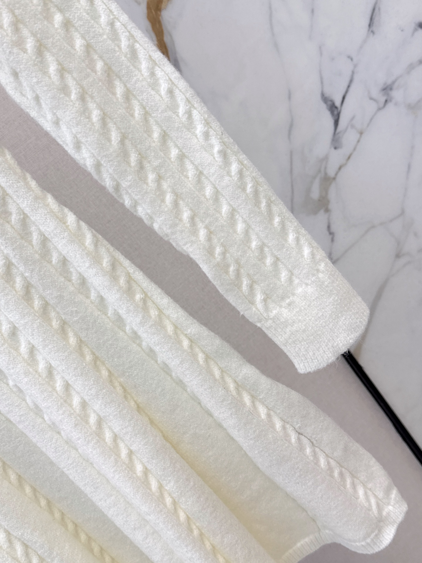 Miu 26fw cable knit dress
