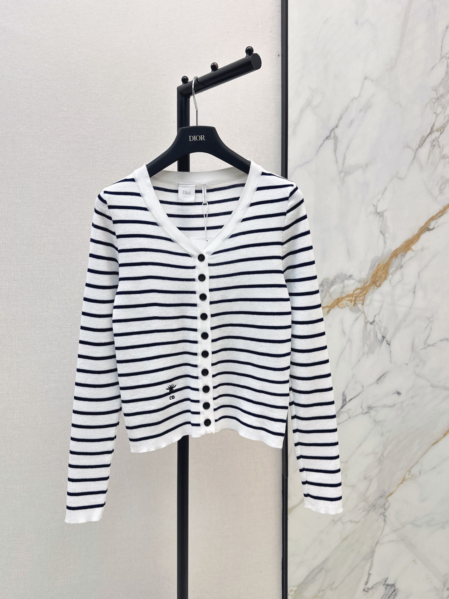 CD 26fw stripe knit cardigan
