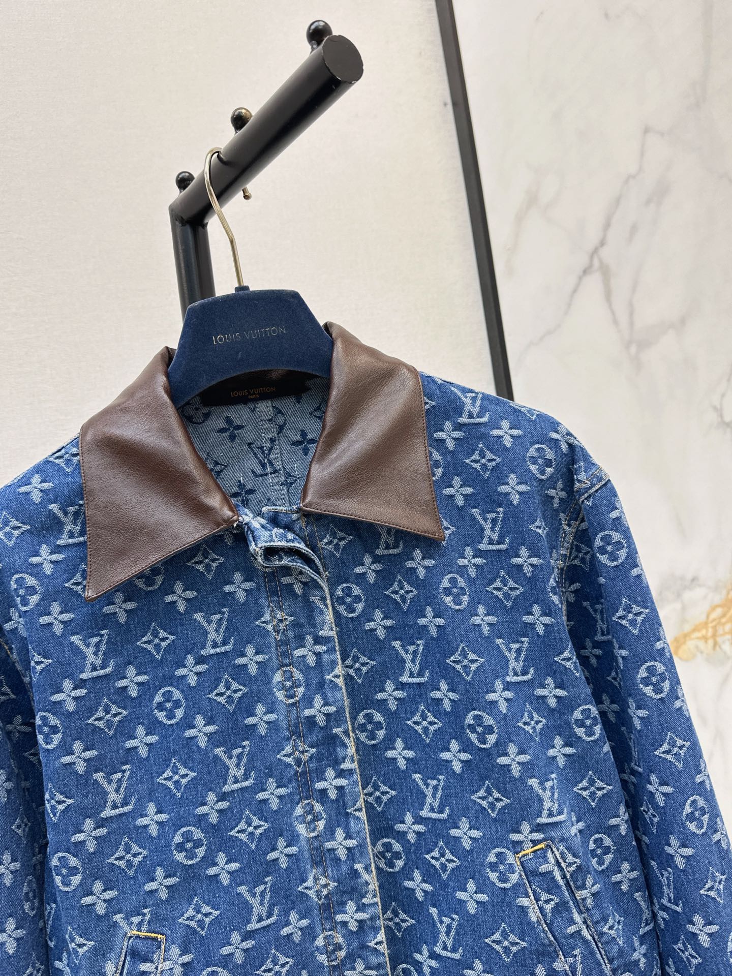 Loui 26fw jacquard denim jacket