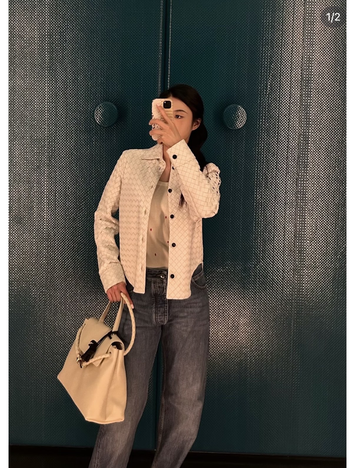 Bott 26fw leather jacket