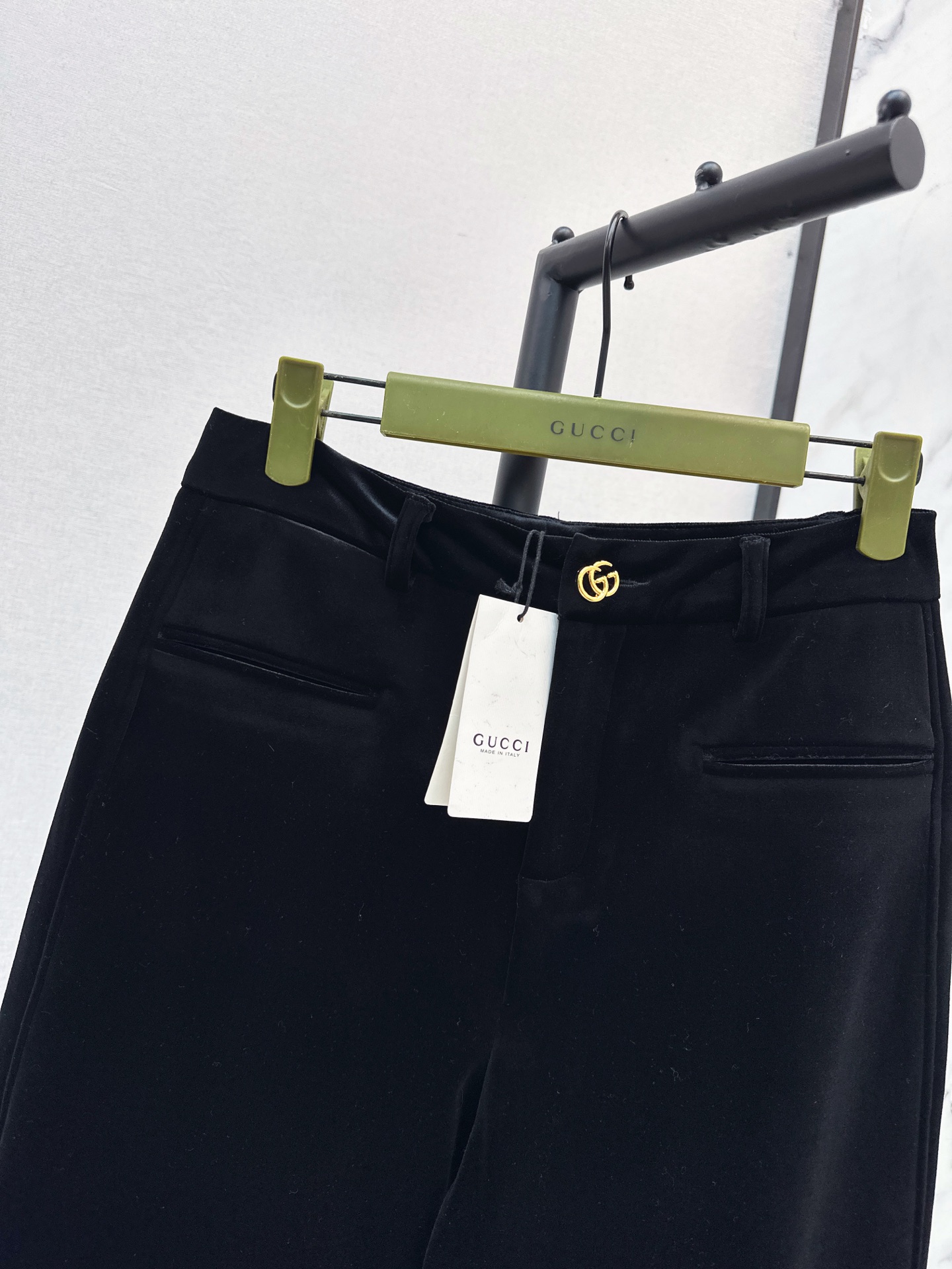Guc 26fw velvet wide leg pants