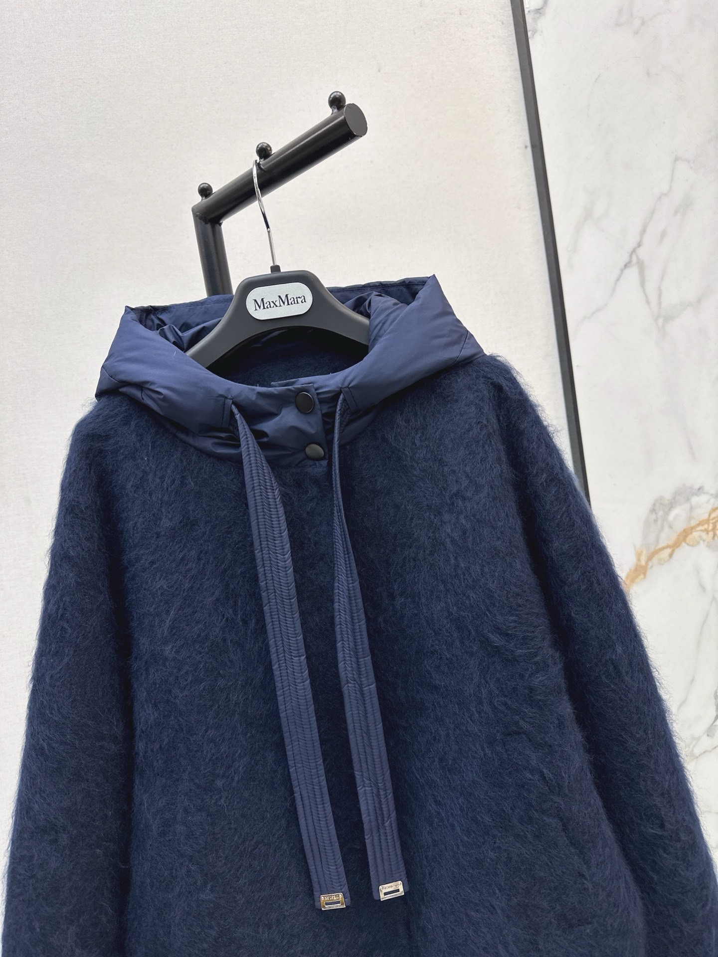 Max 26fw wool hooded jacket