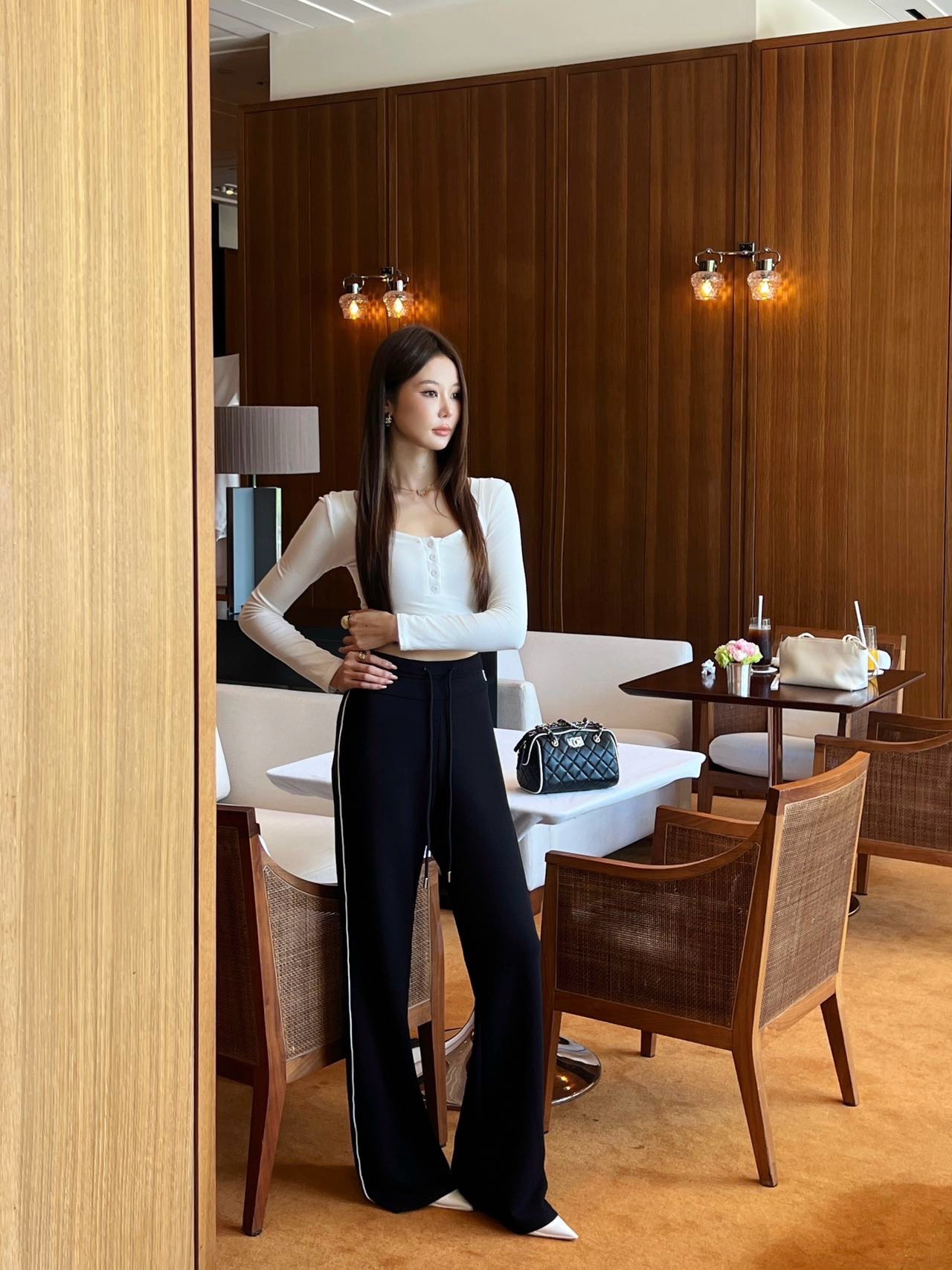 Alex 26fw drawstring pants