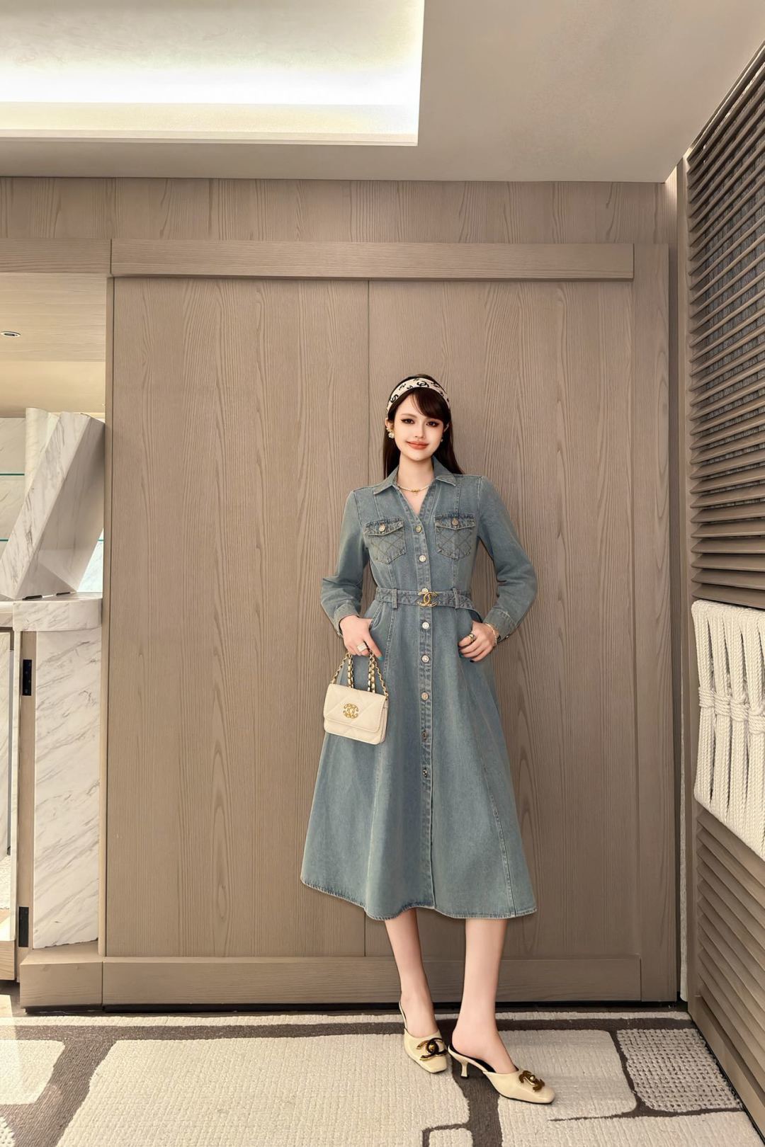 Chan 26fw denim dress