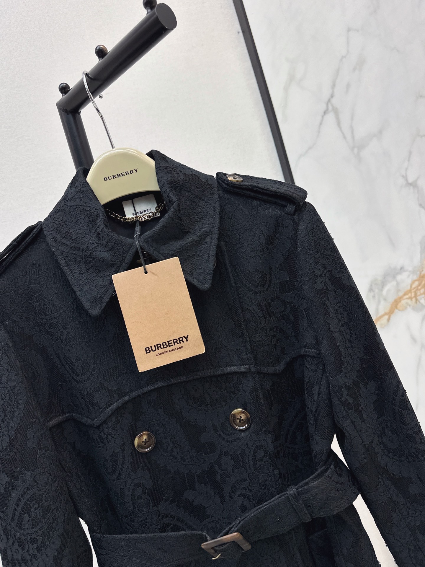Bur 26fw lace trench coats