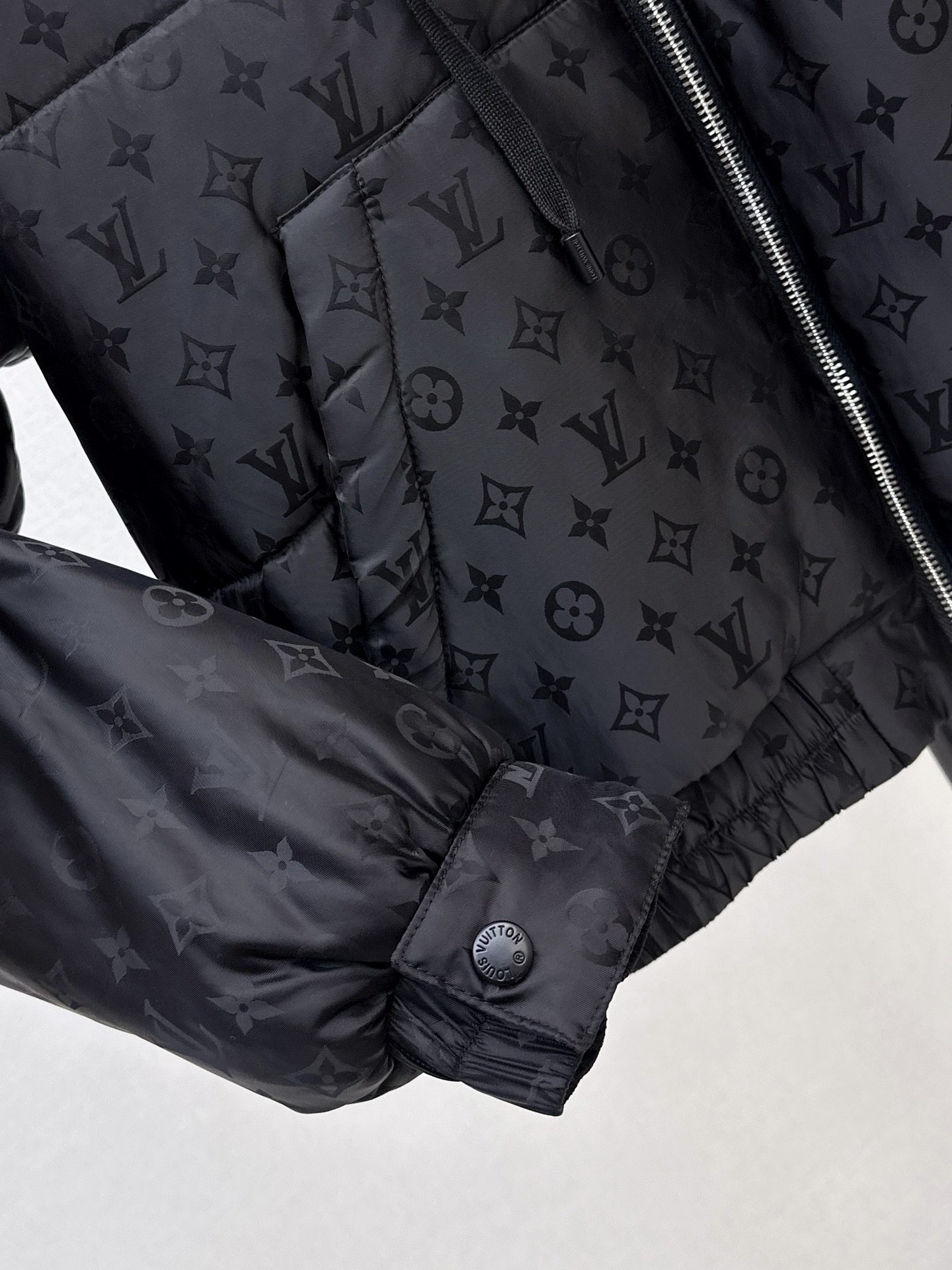 Loui 26fw jacquard hooded padded jacket