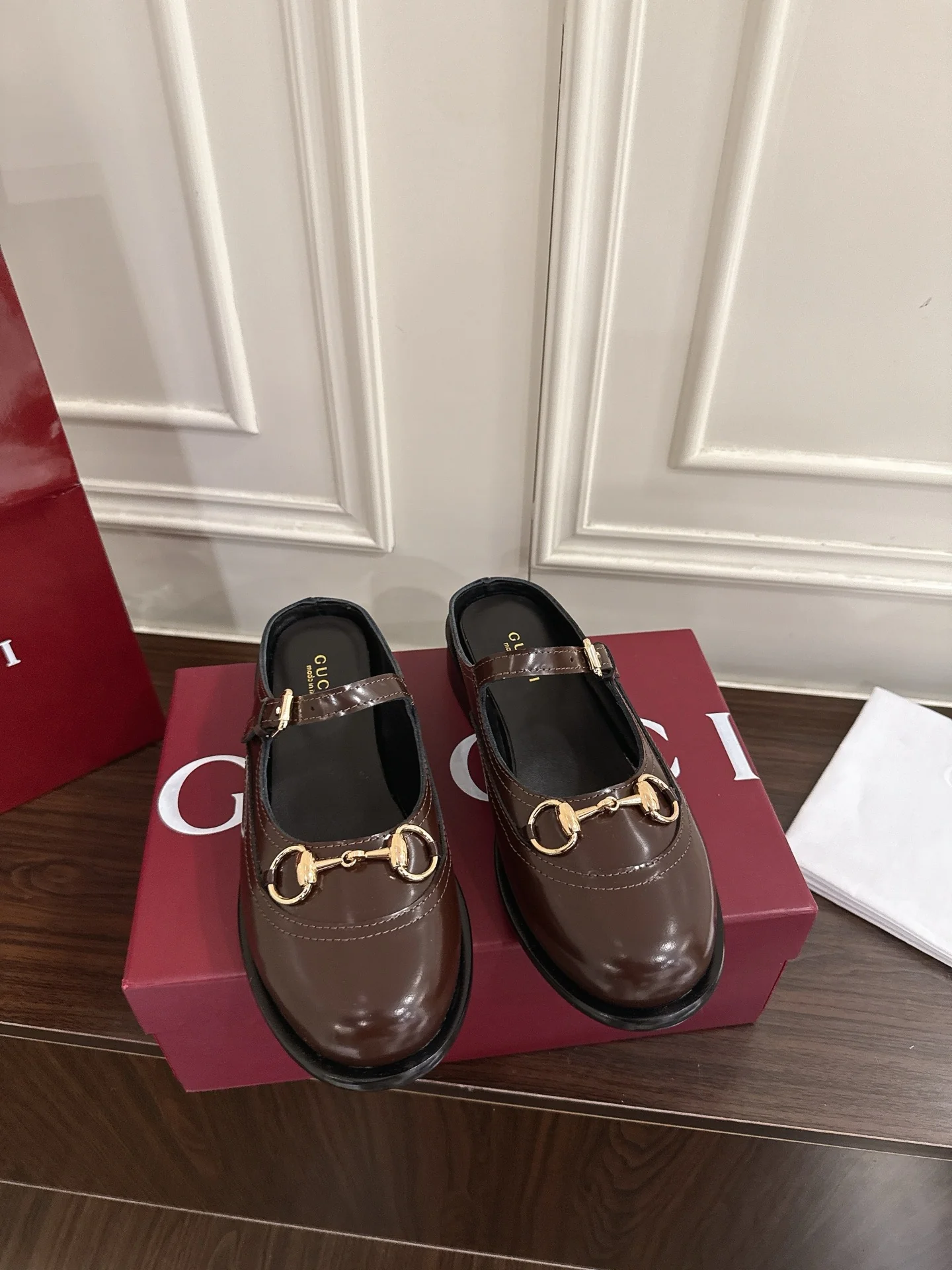 Guc 25fw mary jane mules shoes