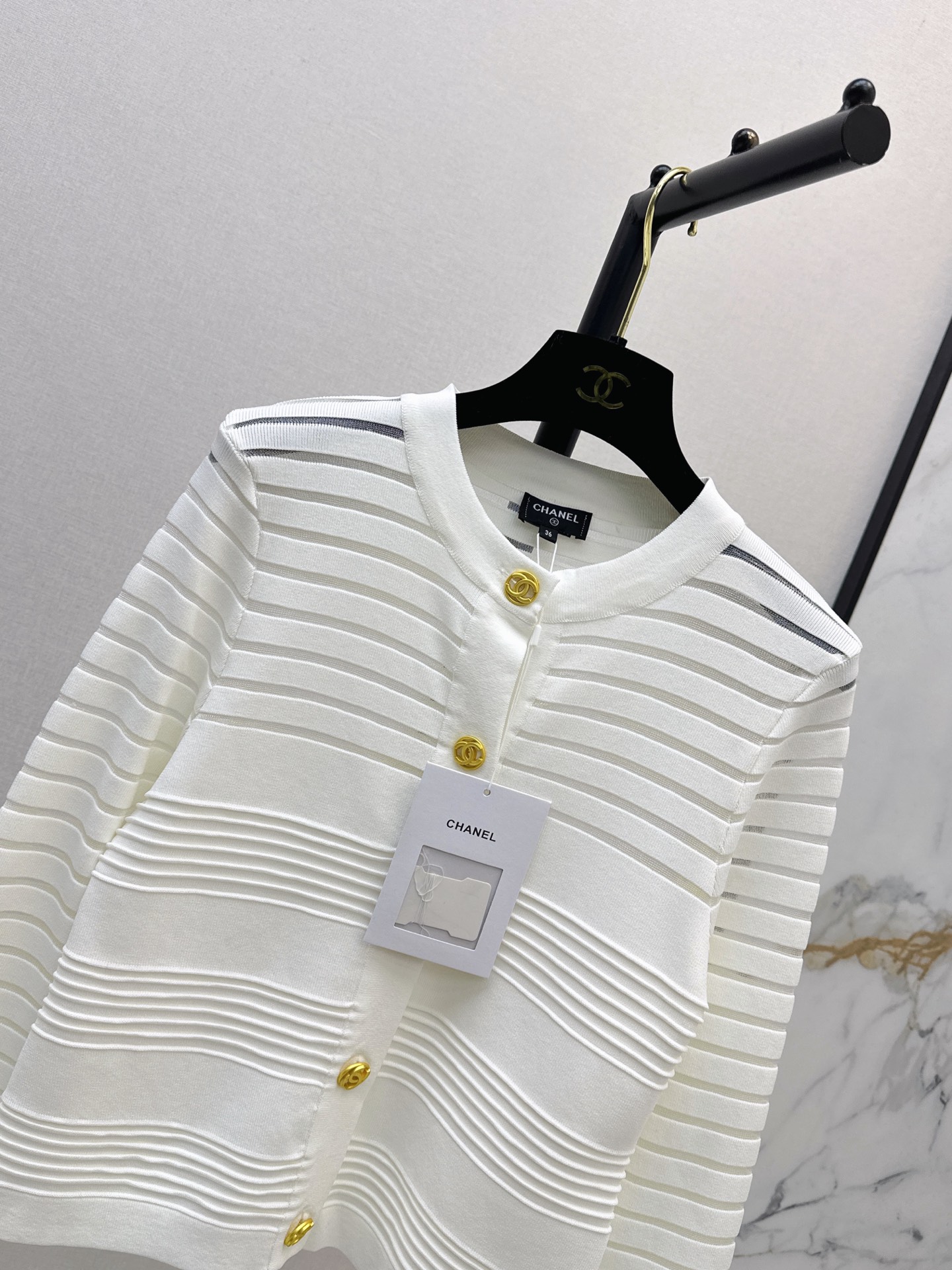 Chan 26fw jacquard crdigan