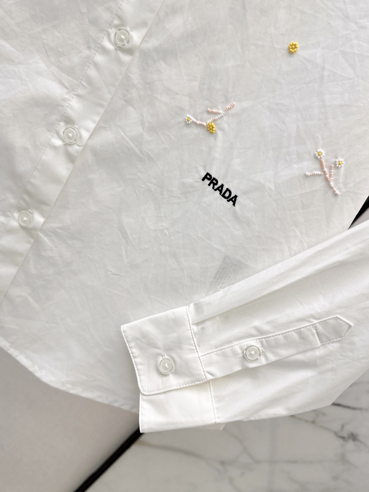 Pra 26fw Embroidered Shirt